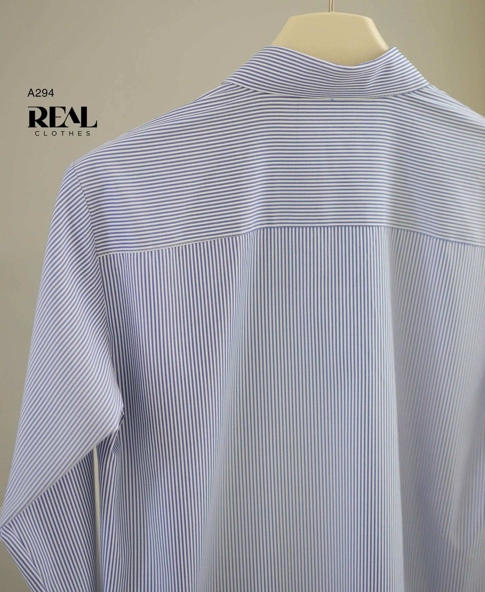 Sơ mi form rộng sọc xanh SALE