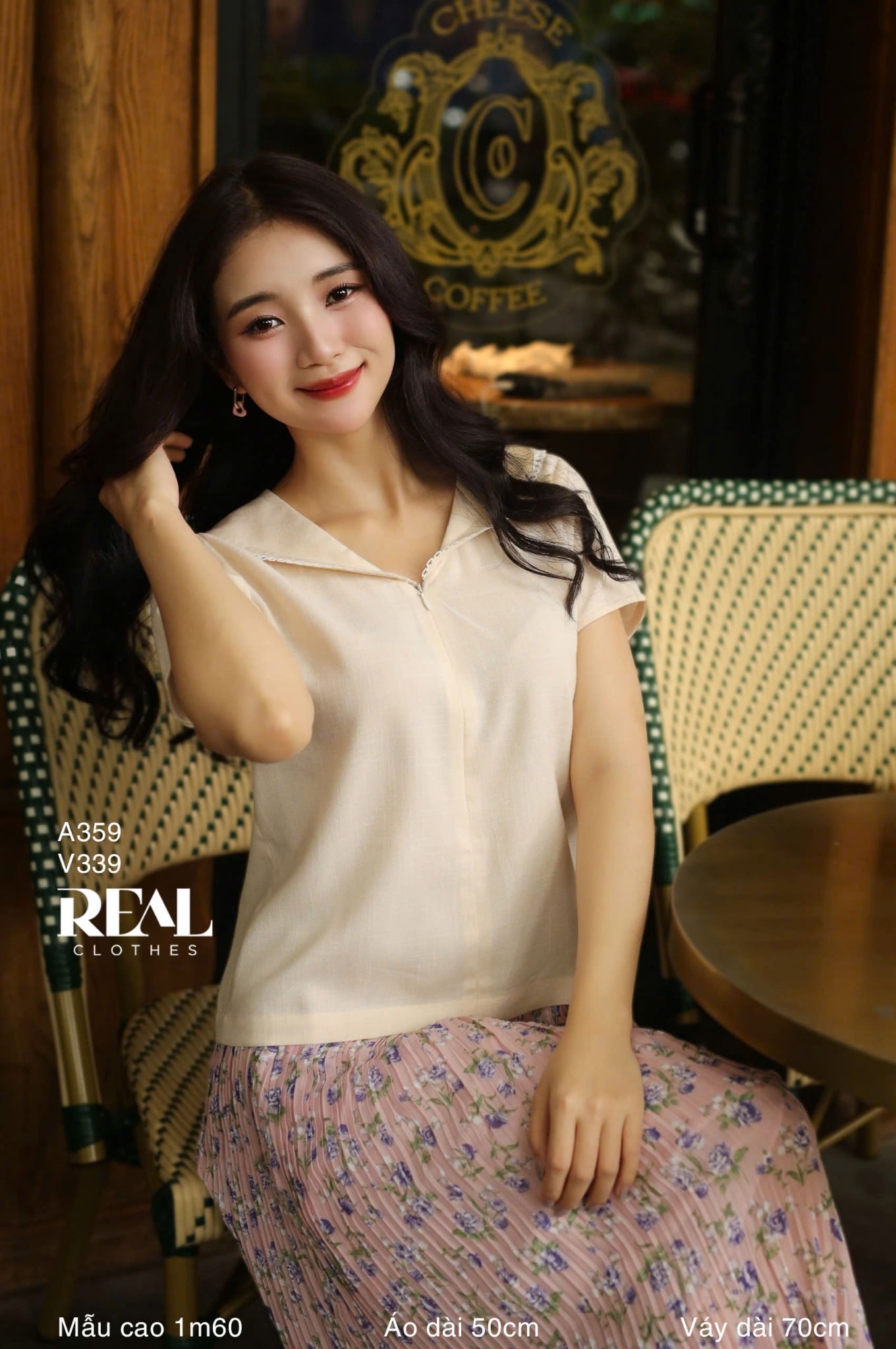 Váy dập li hoa tím FINAL SALE