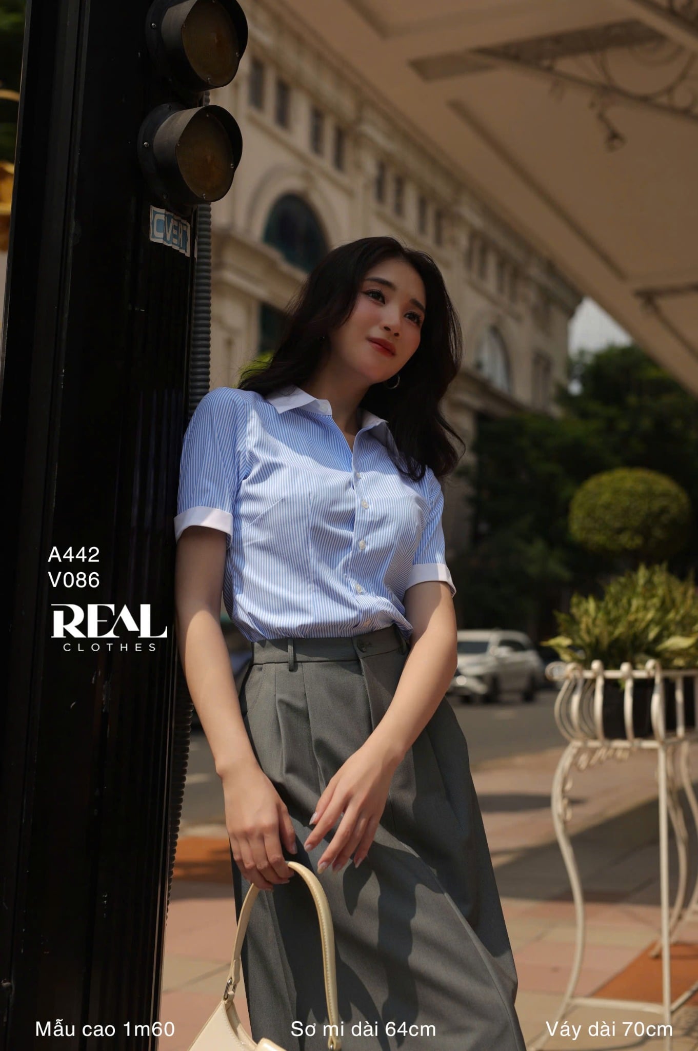 Váy 2 xếp xám SALE - size M