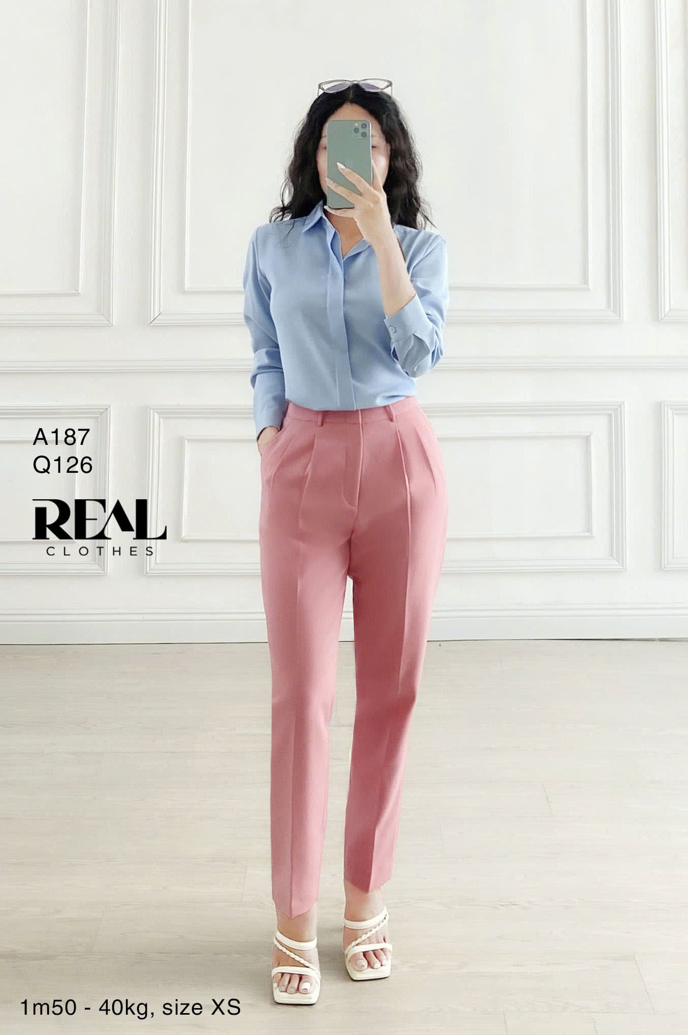 Sơ mi cổ mềm blue