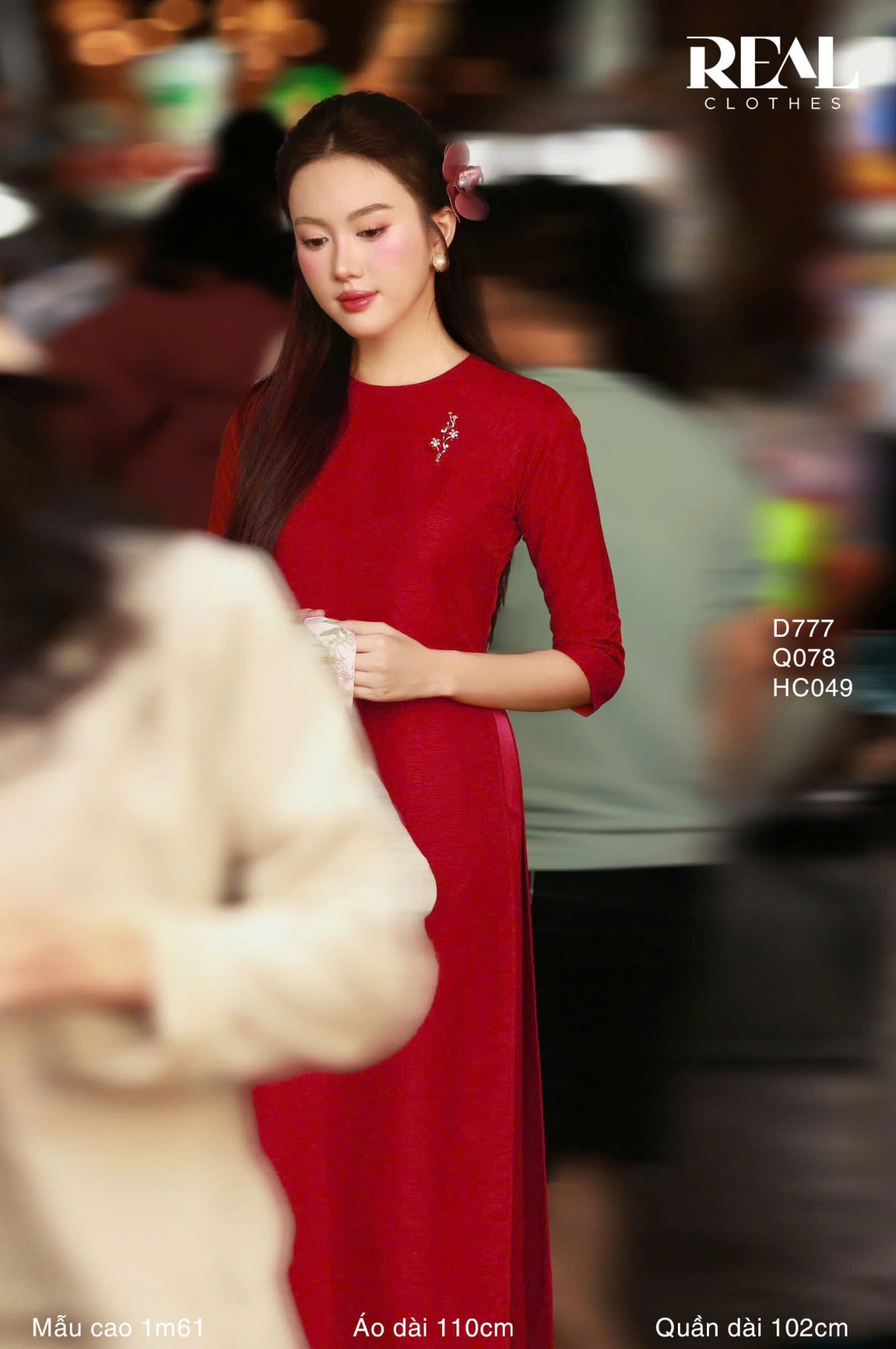 Áo dài cách tân Red