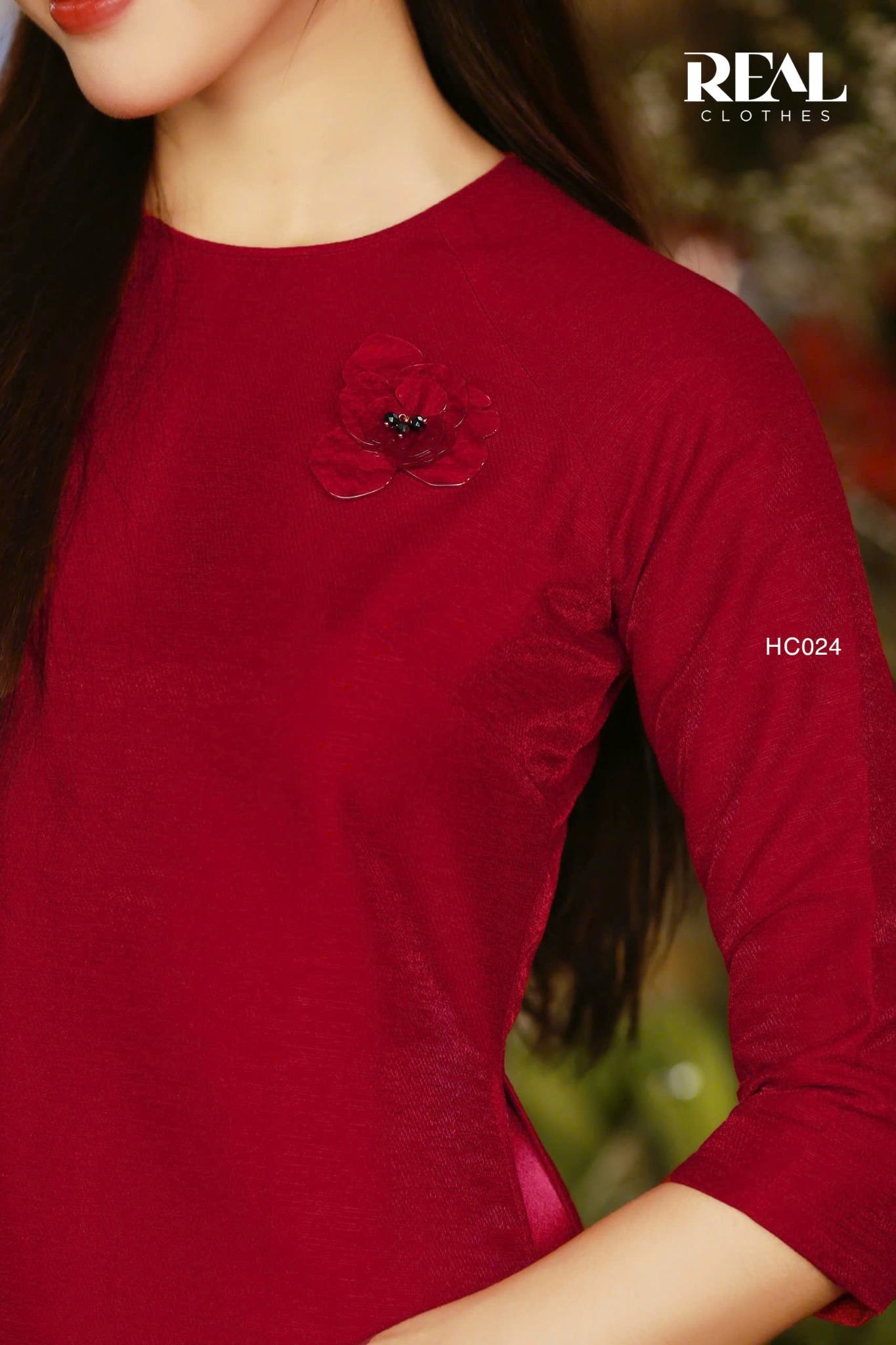 Áo dài cách tân Red