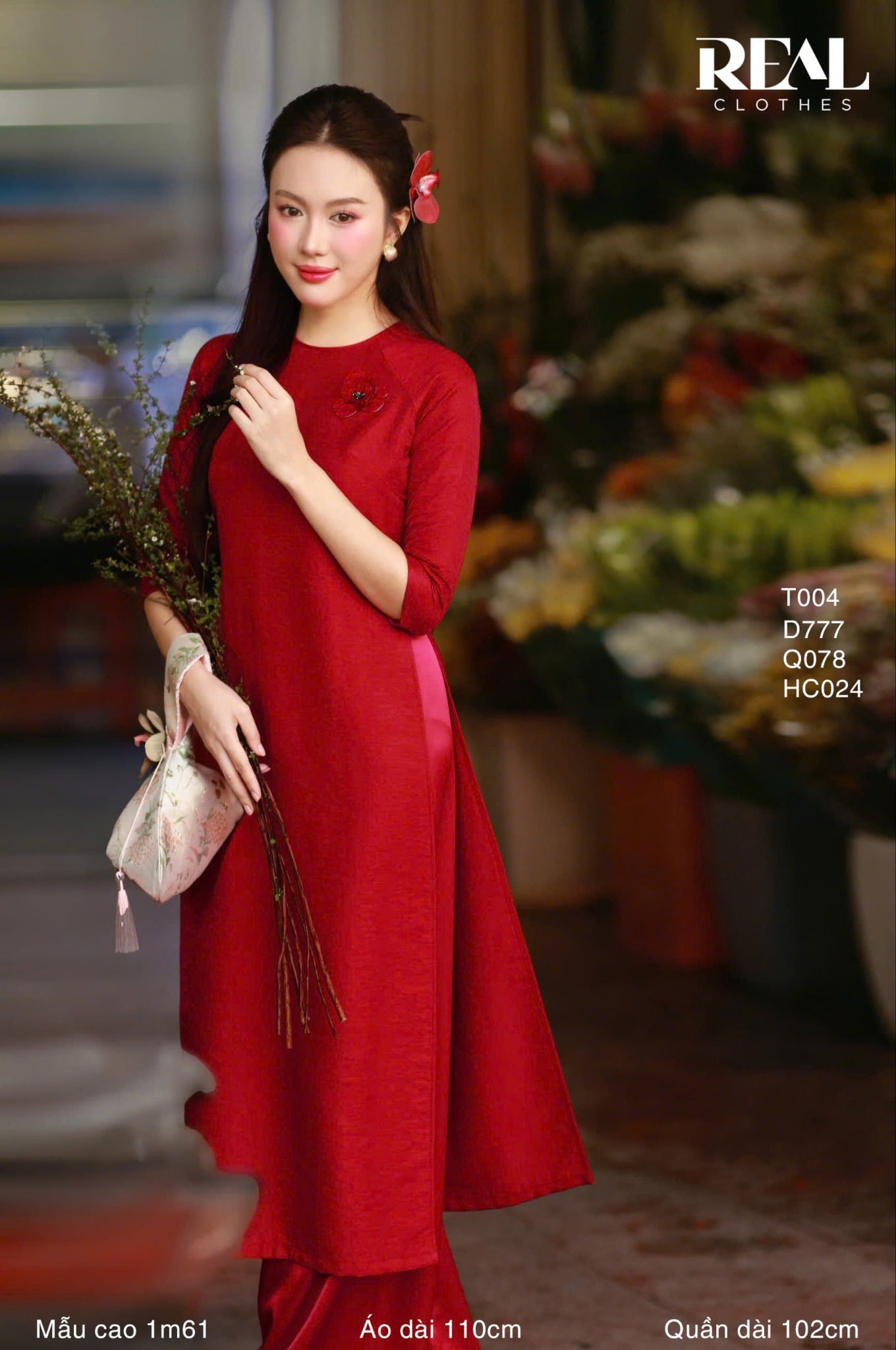 Áo dài cách tân Red