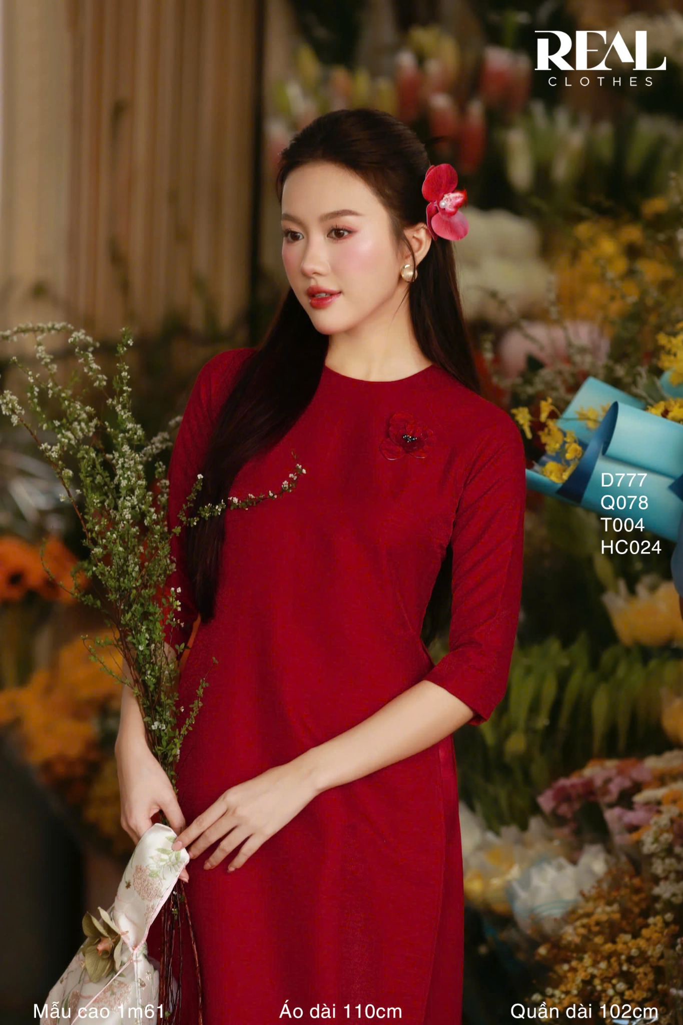 Áo dài cách tân Red