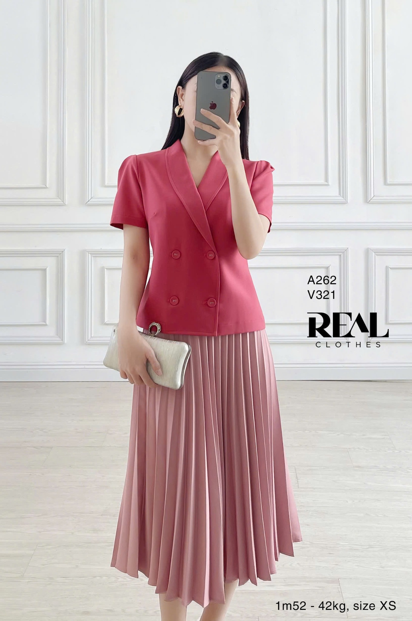 Áo Emma hồng dâu SALE