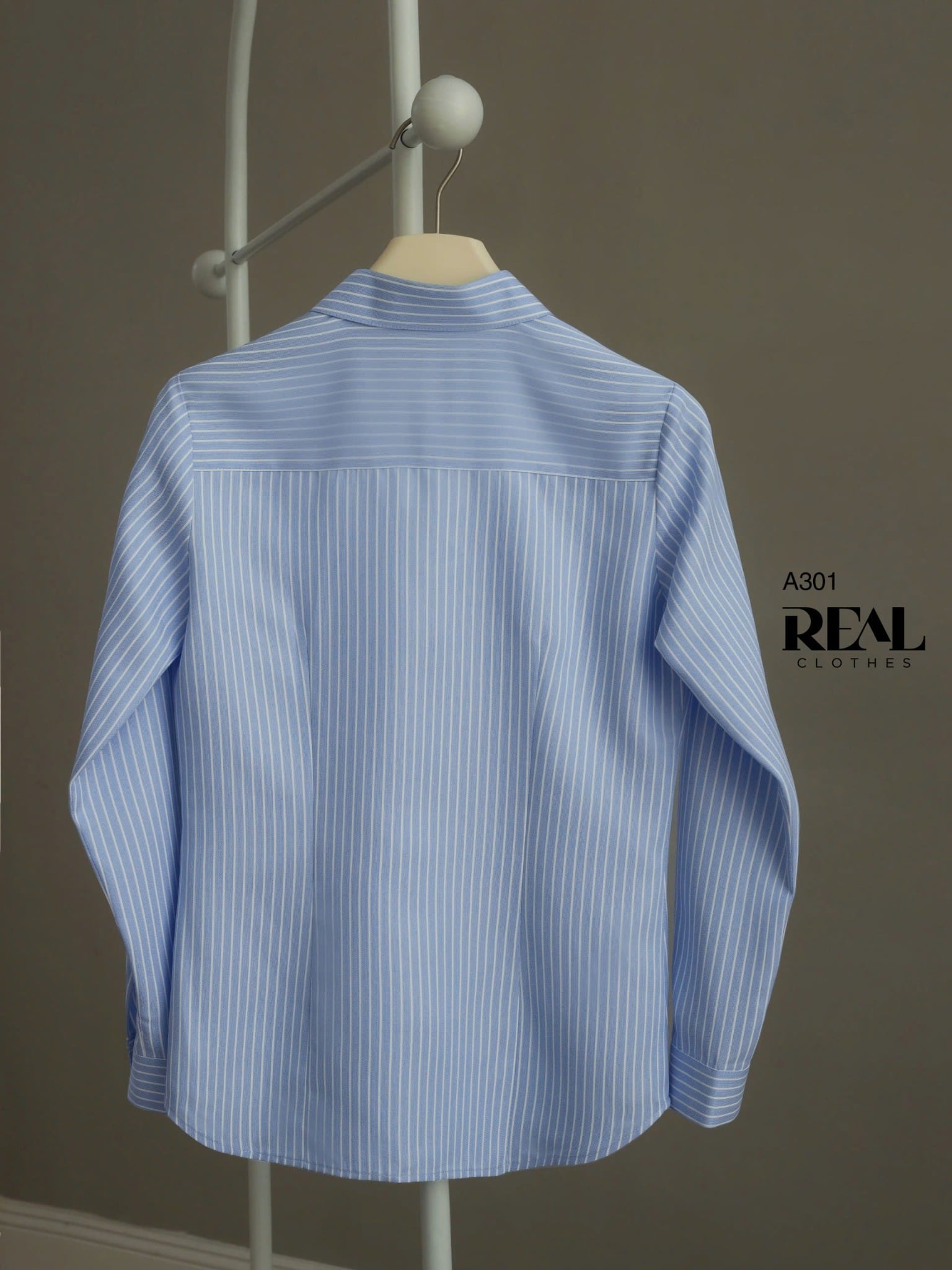 Sơ mi túi sọc blue