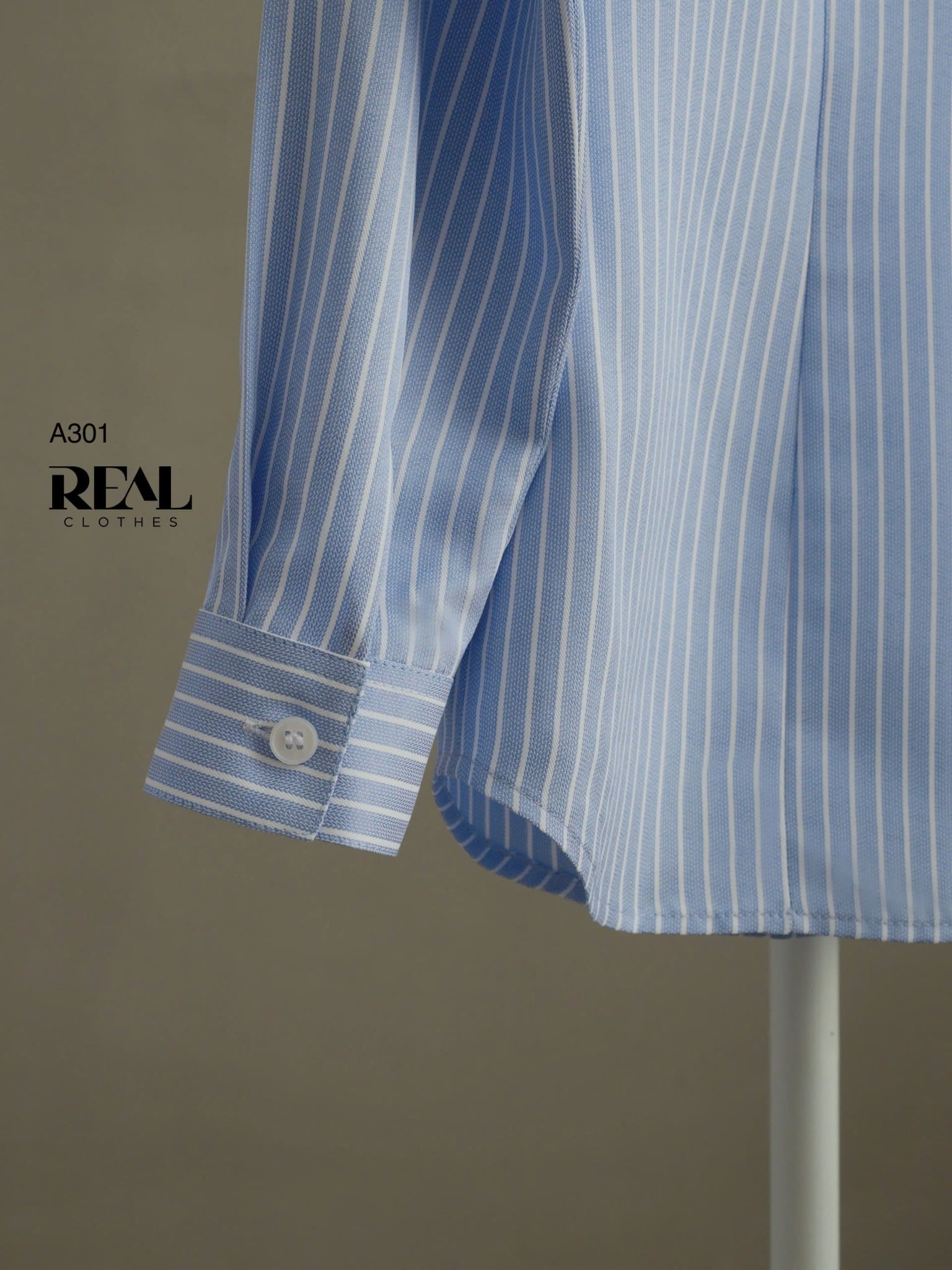 Sơ mi túi sọc blue