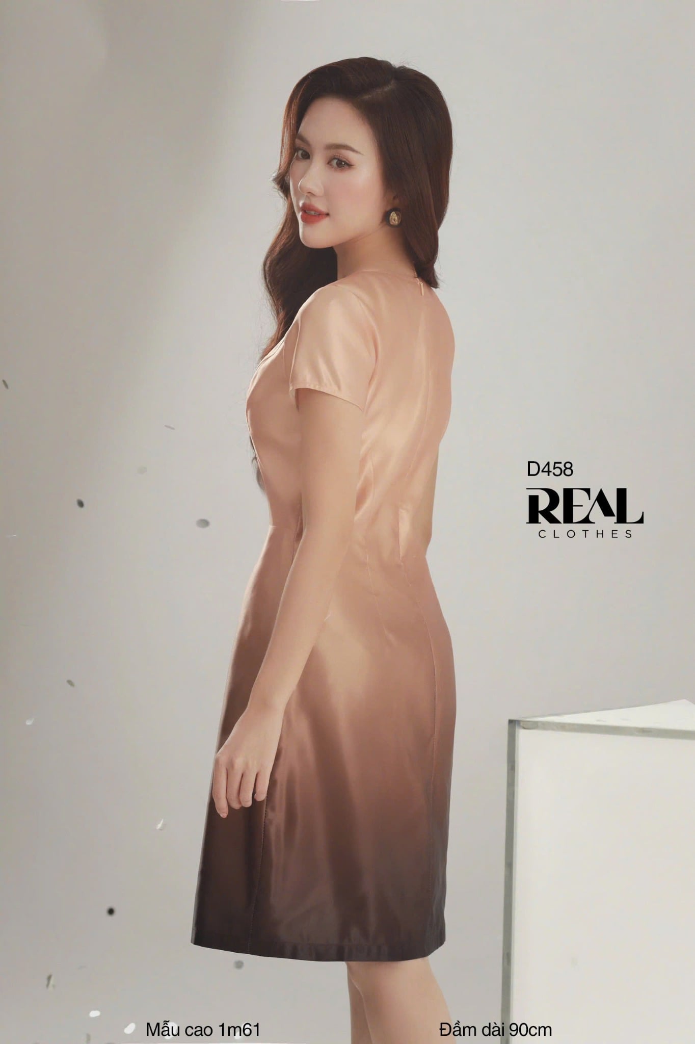 Đầm Mimi Loang Cam