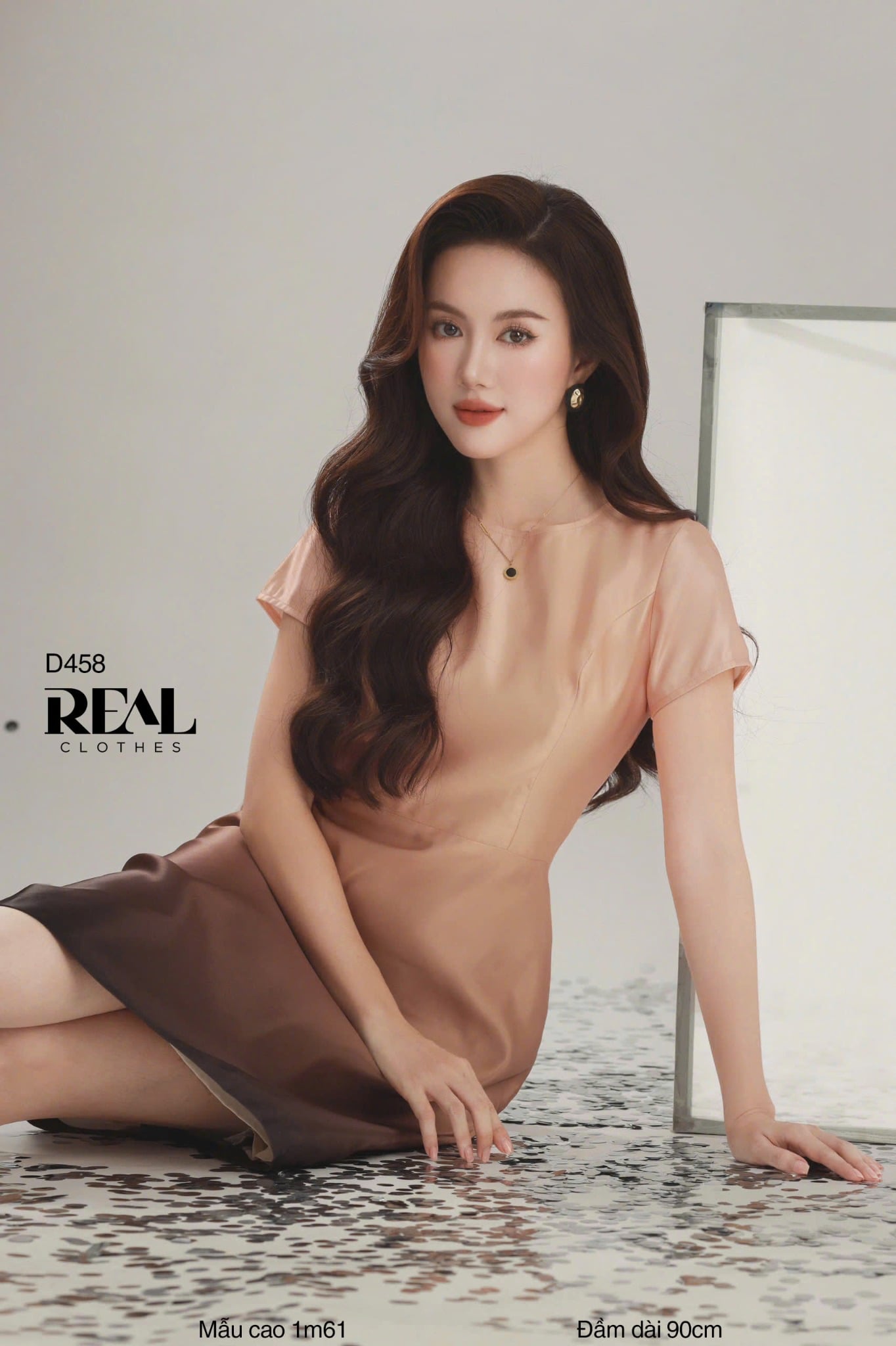 Đầm Mimi Loang Cam