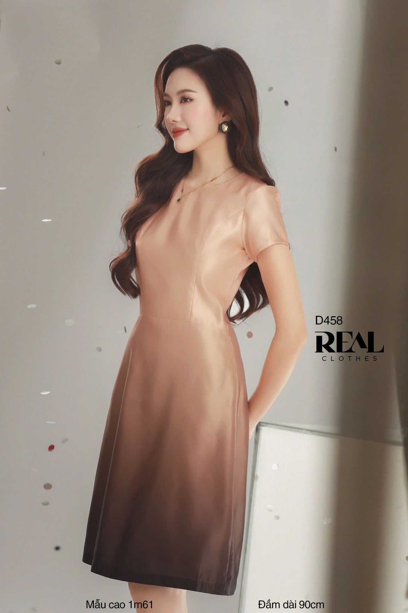 Đầm Mimi Loang Cam