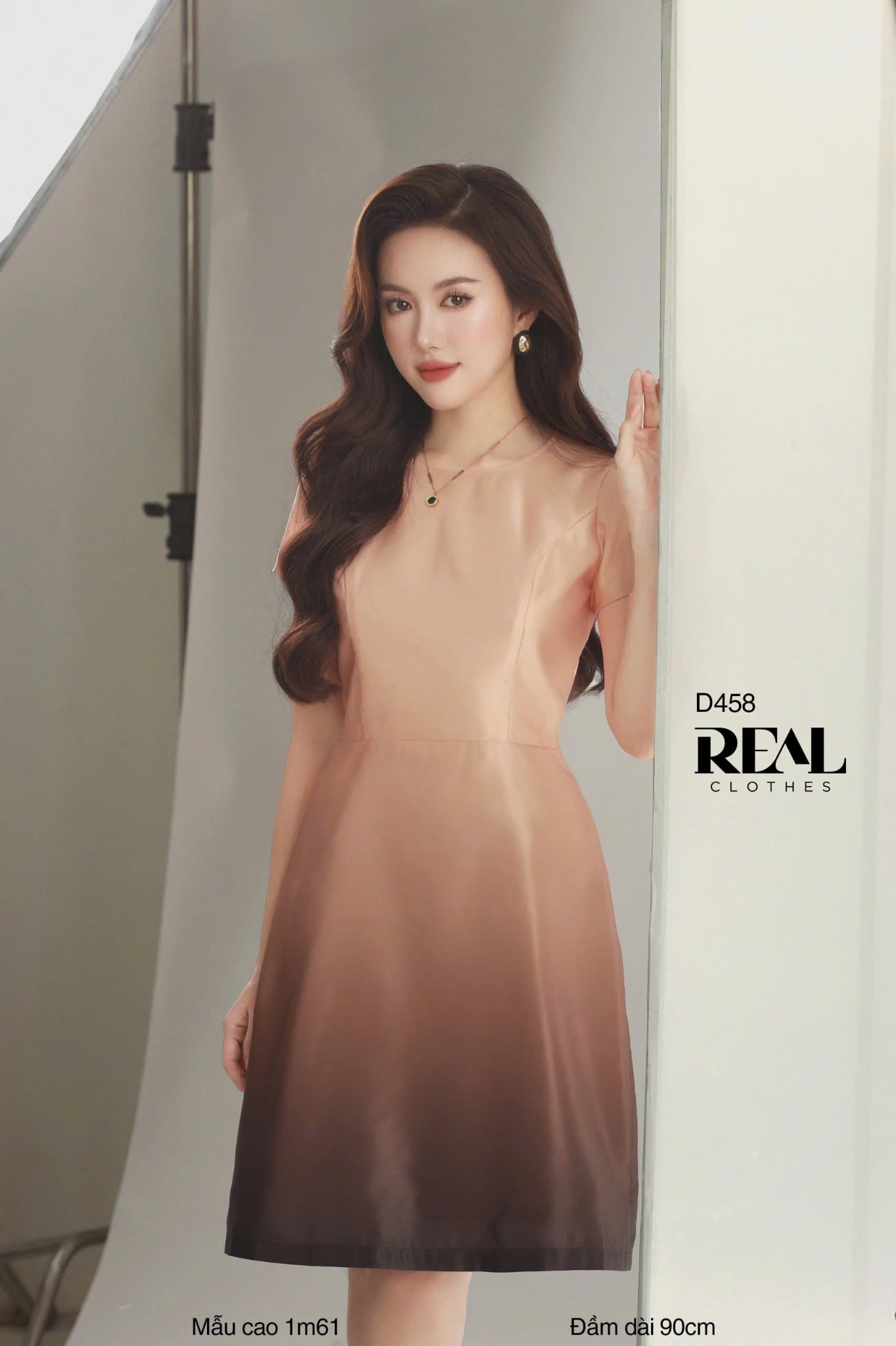 Đầm Mimi Loang Cam