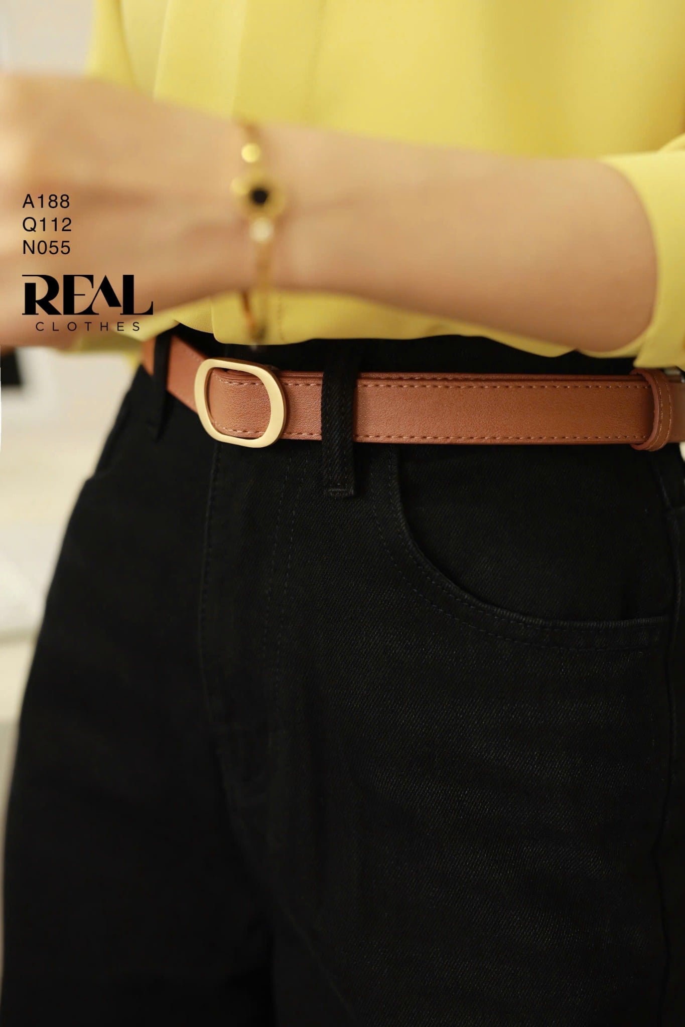 Quần Jeans suông đen