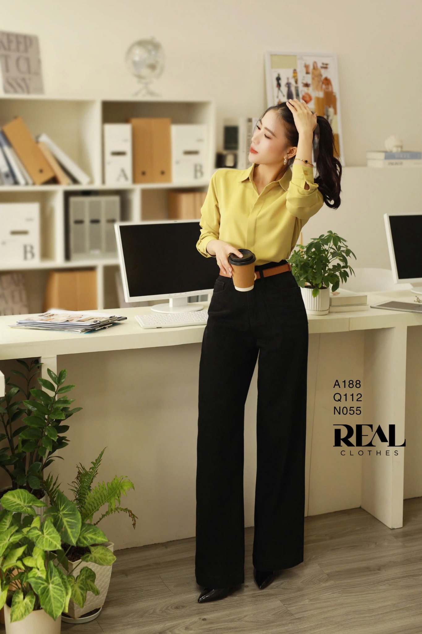 Sơ Mi Cổ Mềm Vàng Cát