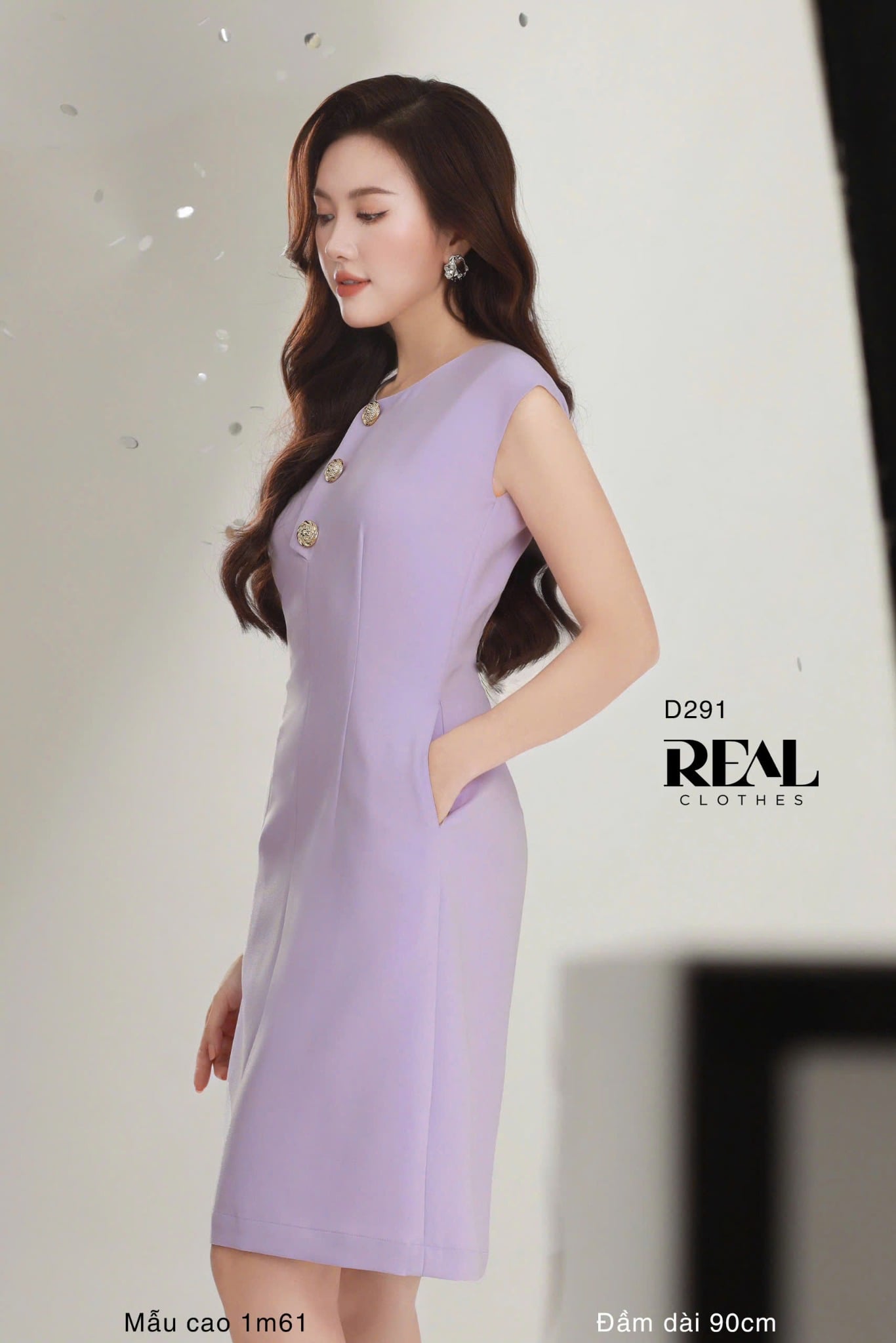 Đầm Hailey Tím Nhạt