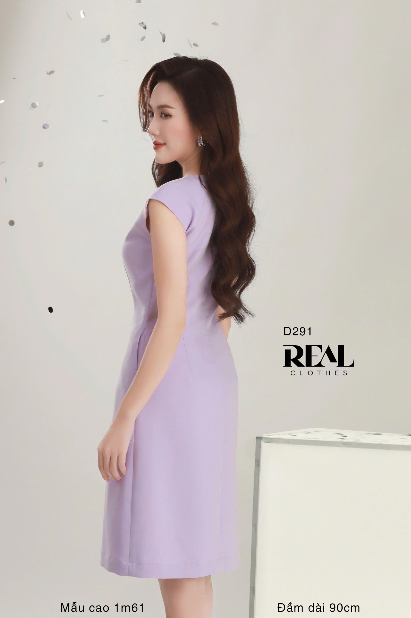 Đầm Hailey Tím Nhạt