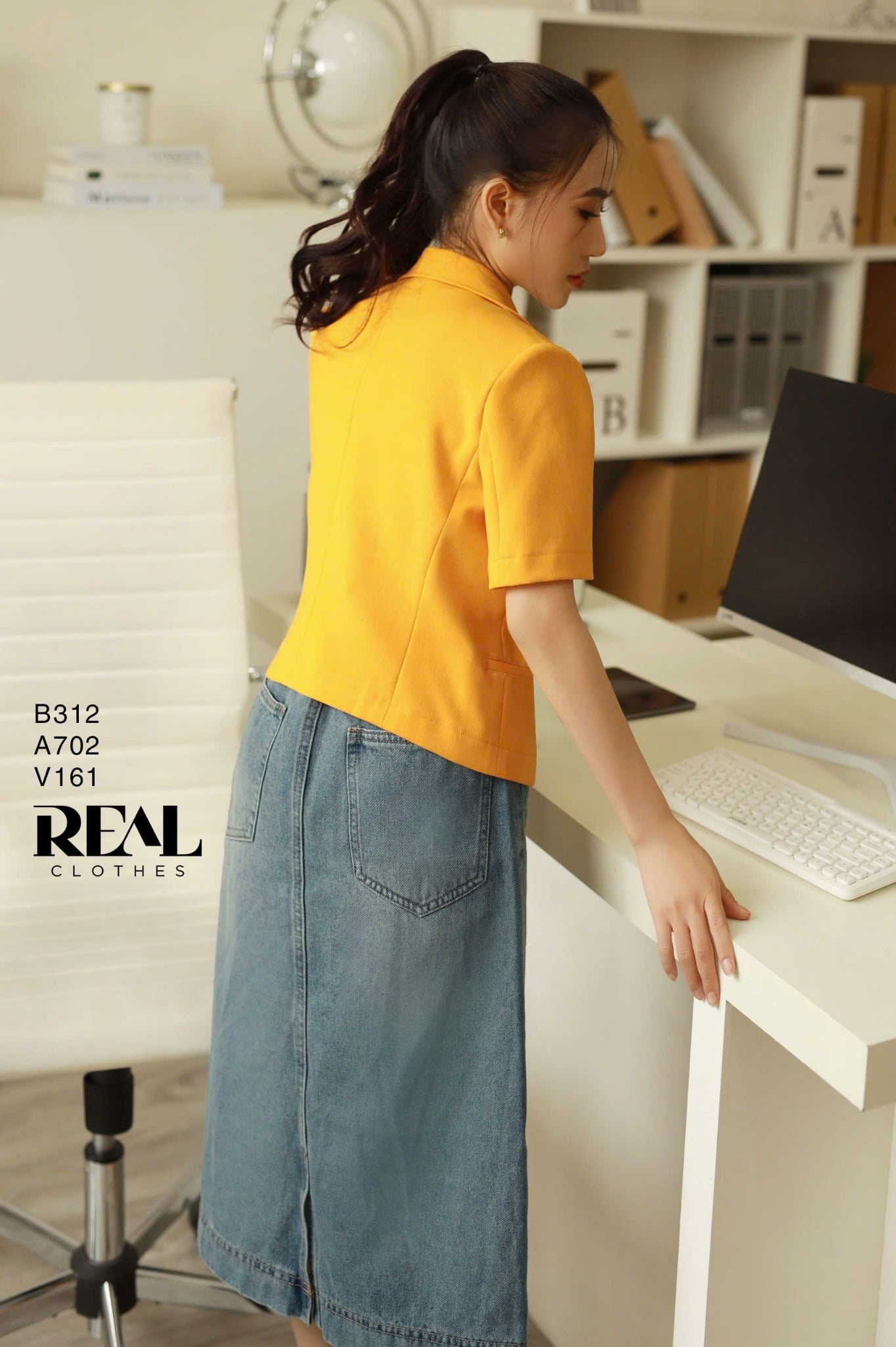 Váy Jeans ngắn xanh nhạt