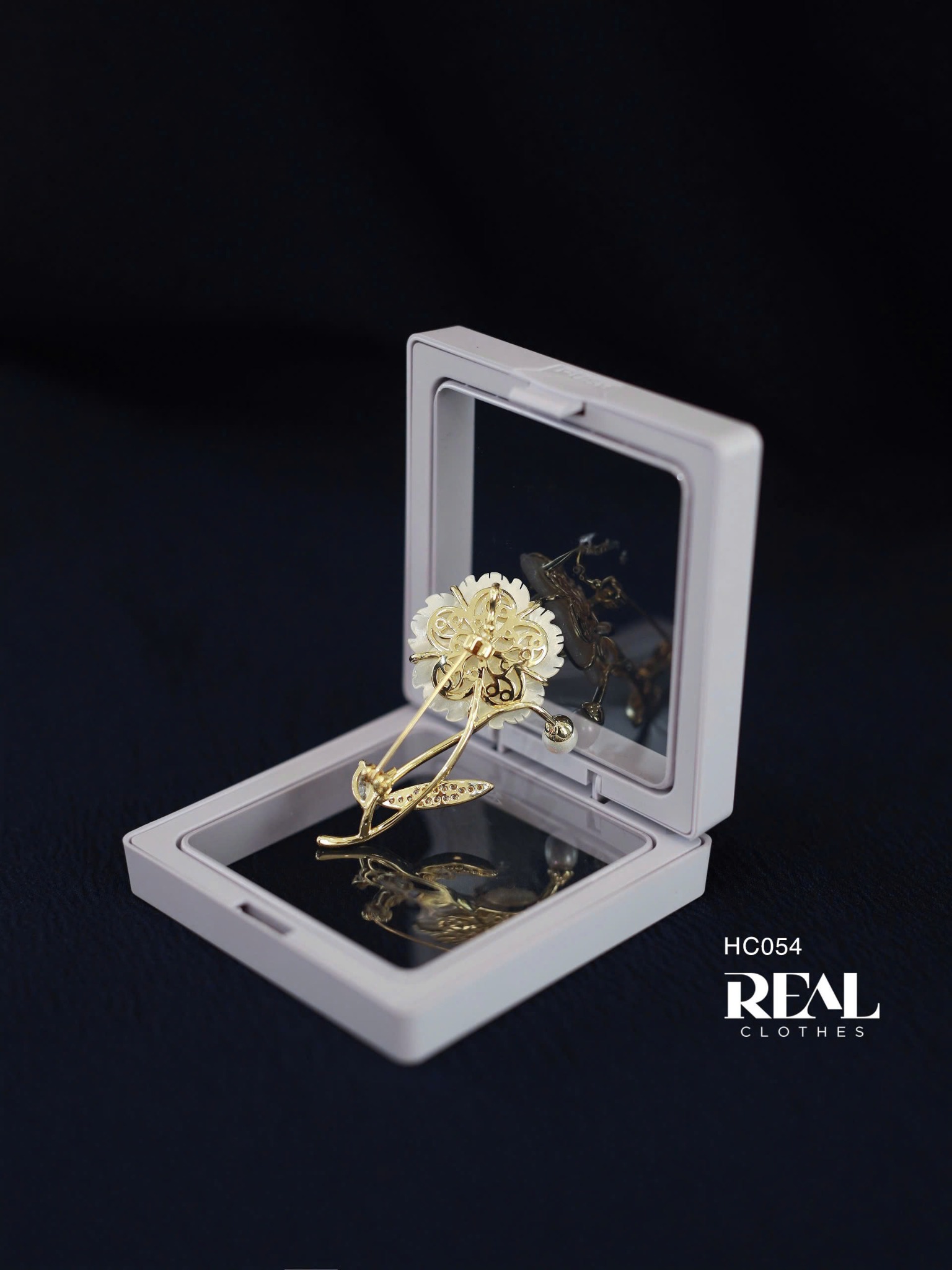 Cài áo premium hoa mận