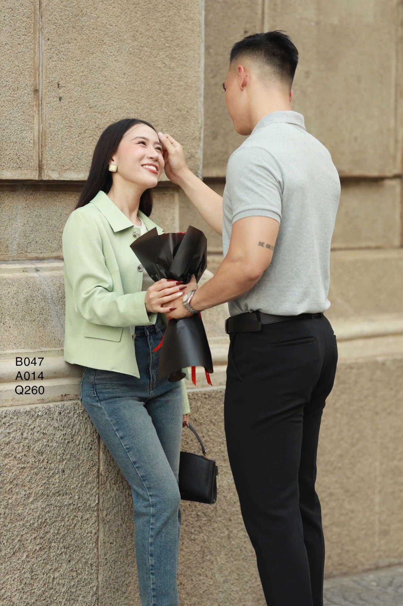 Quần Jeans lật lai xanh đậm - size XS