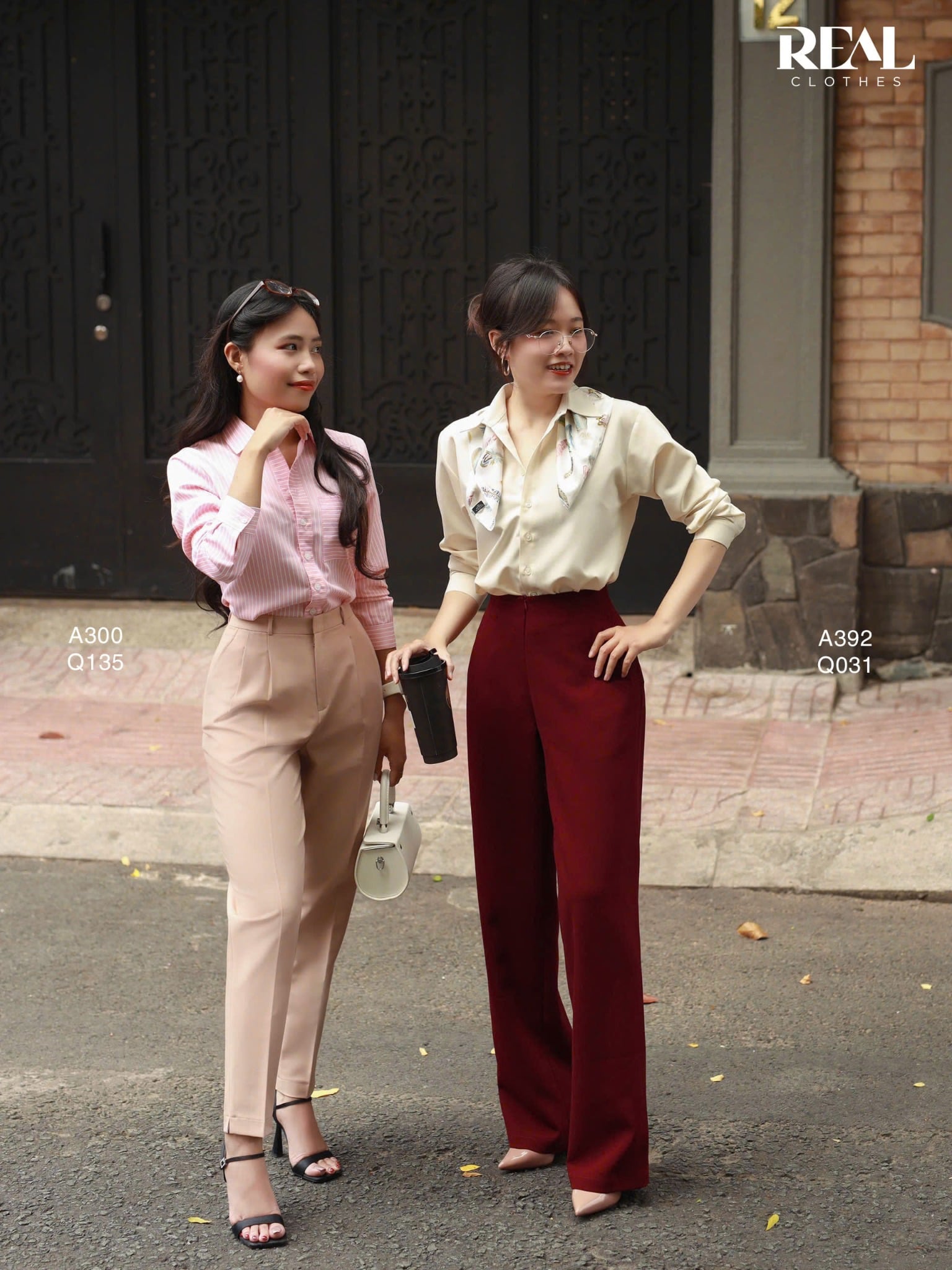 Sơ mi form rộng kem SALE