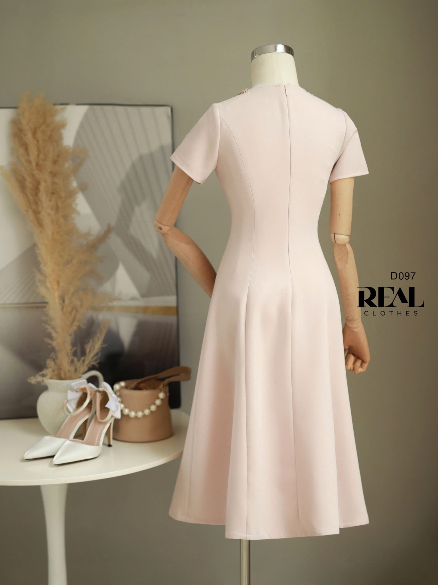 Đầm 8 mảnh Ivy hồng