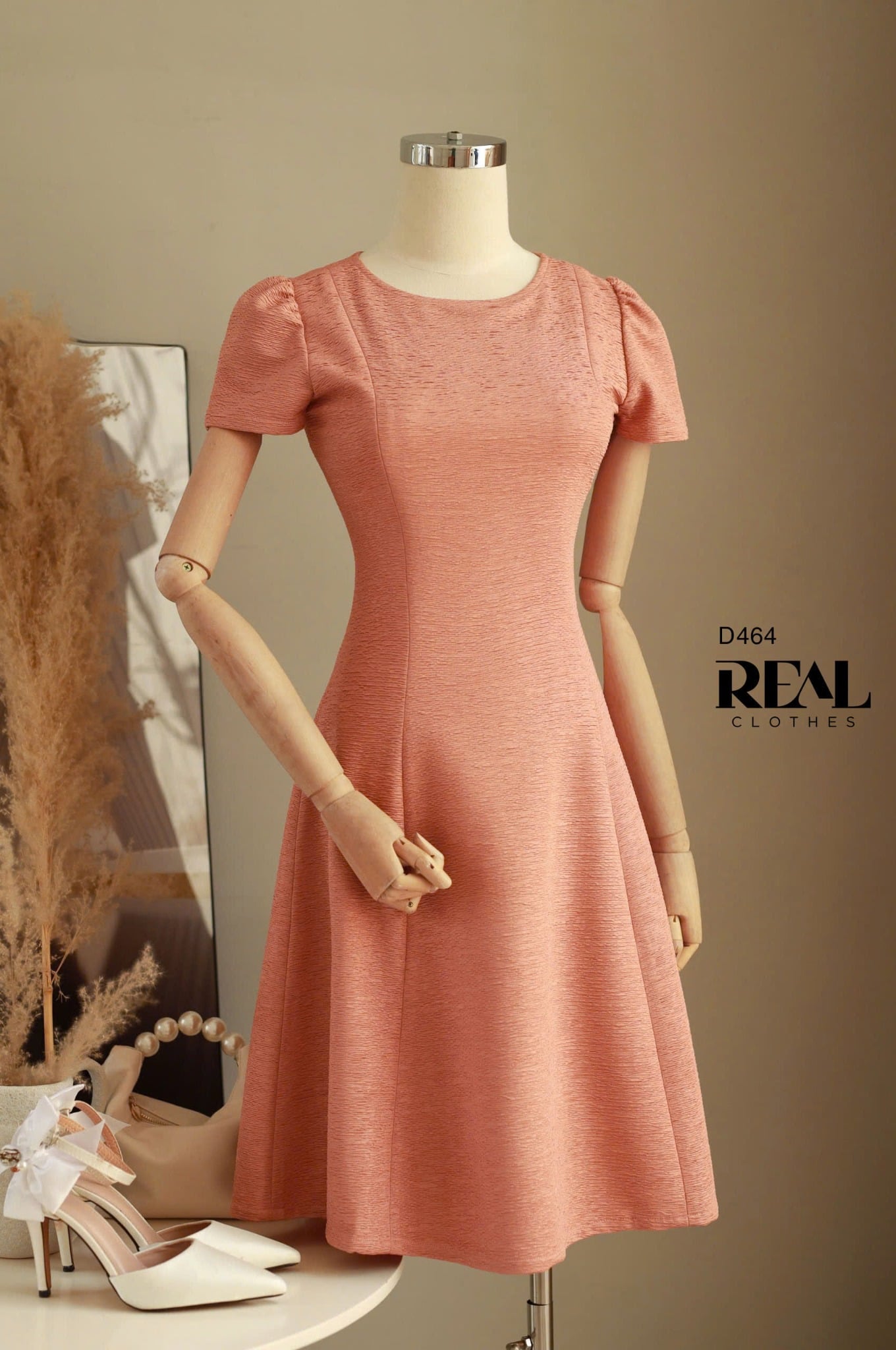 Đầm 8 mảnh vân gỗ Rose