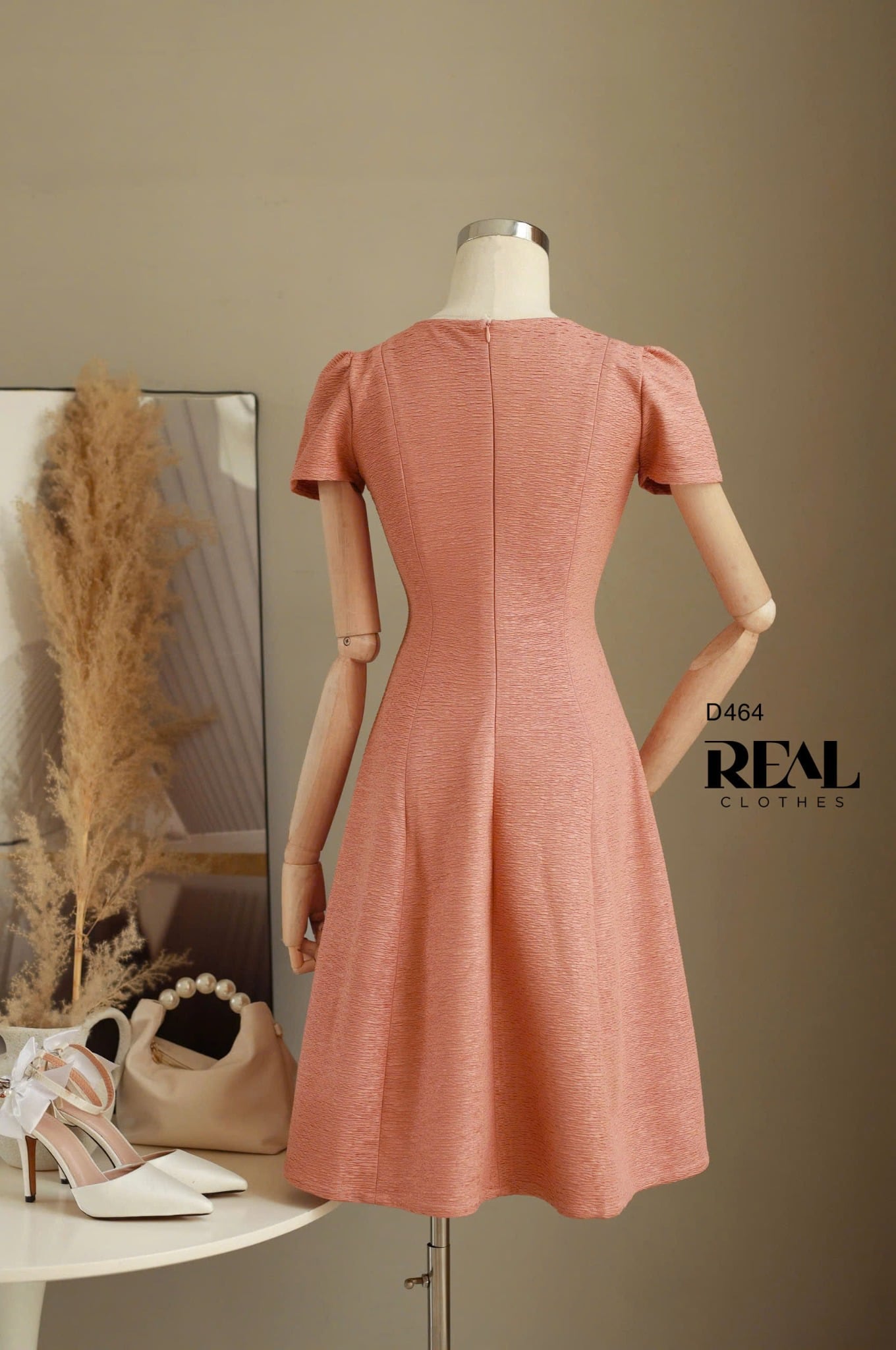 Đầm 8 mảnh vân gỗ Rose