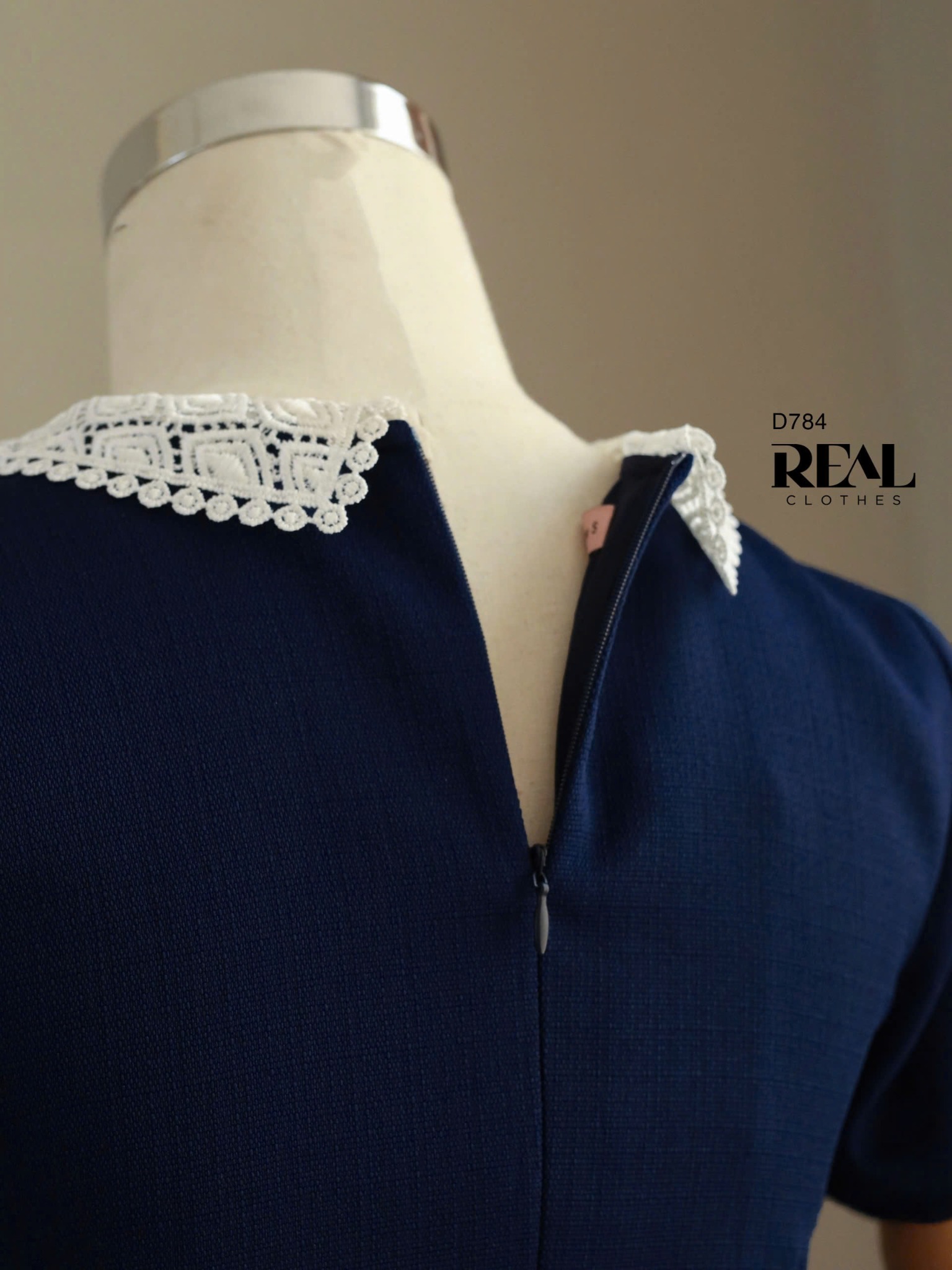 Đầm suông Paris navy