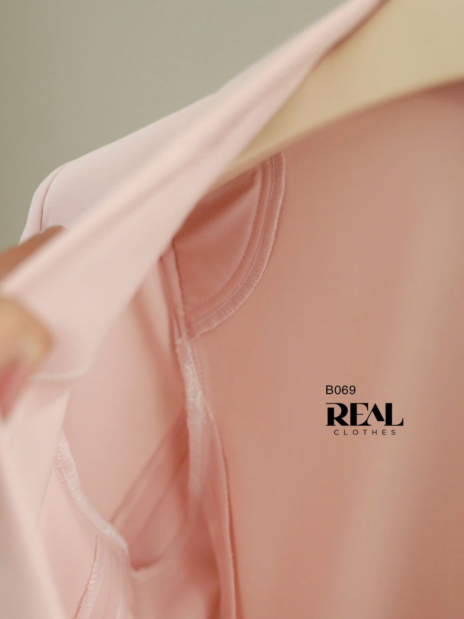 Blazer tay ngắn hồng nhạt