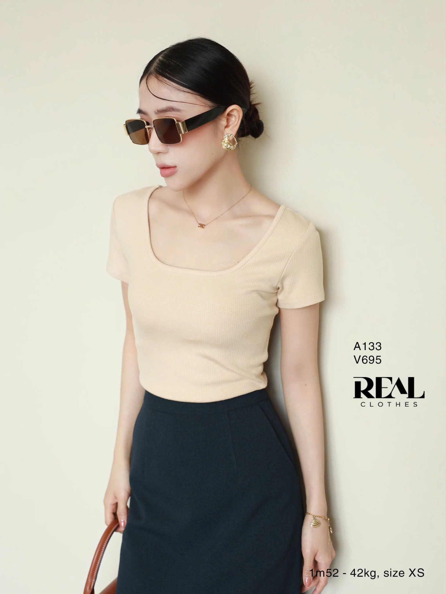 Váy Japan dài xi măng - size XS