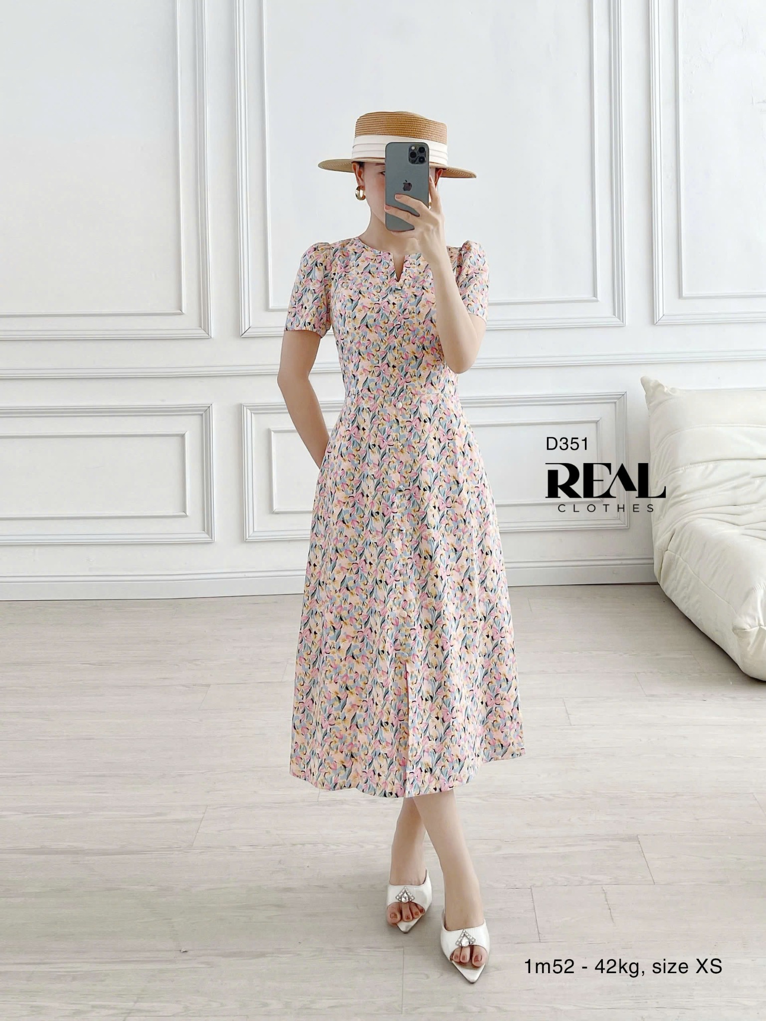 Đầm London vườn hoa hồng SALE