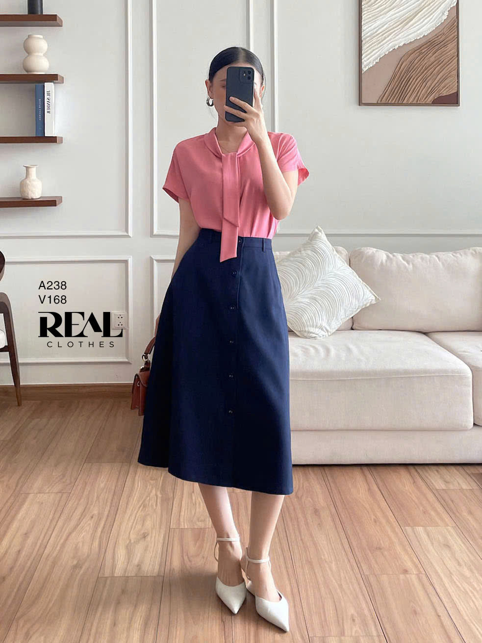 Áo mandy hồng dâu