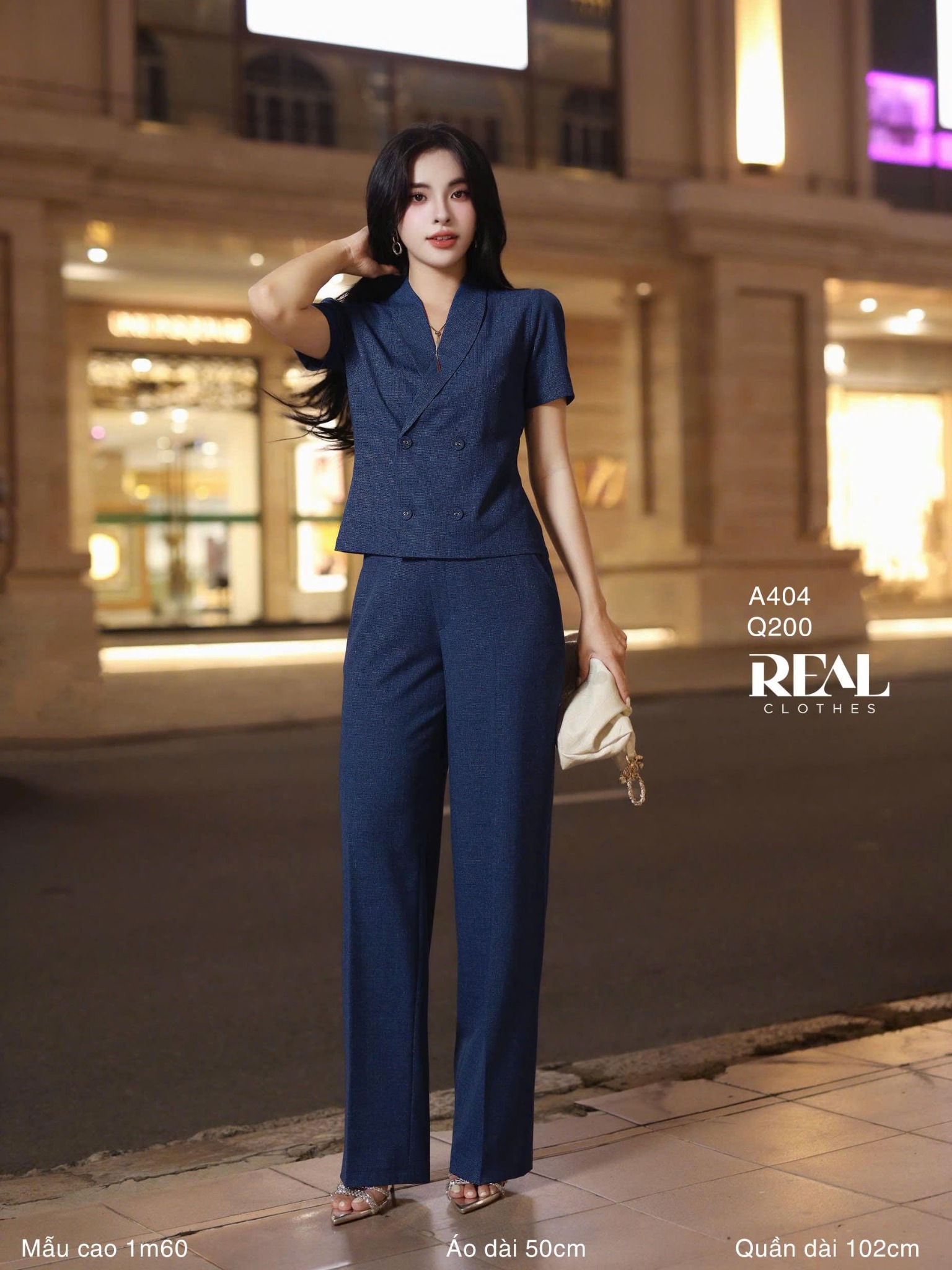 Áo Emma navy - size XS