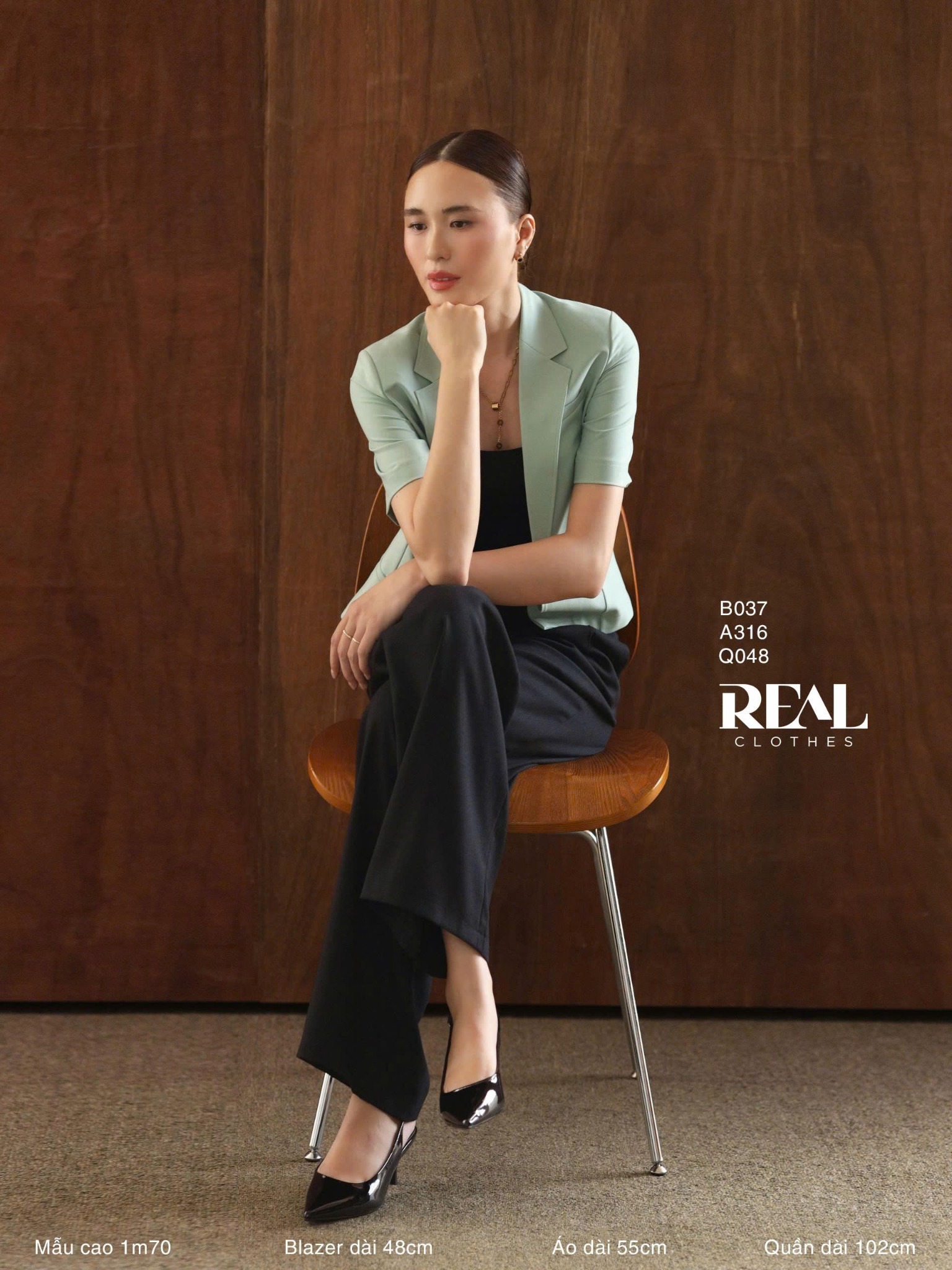 Quần suông HQ linen đen