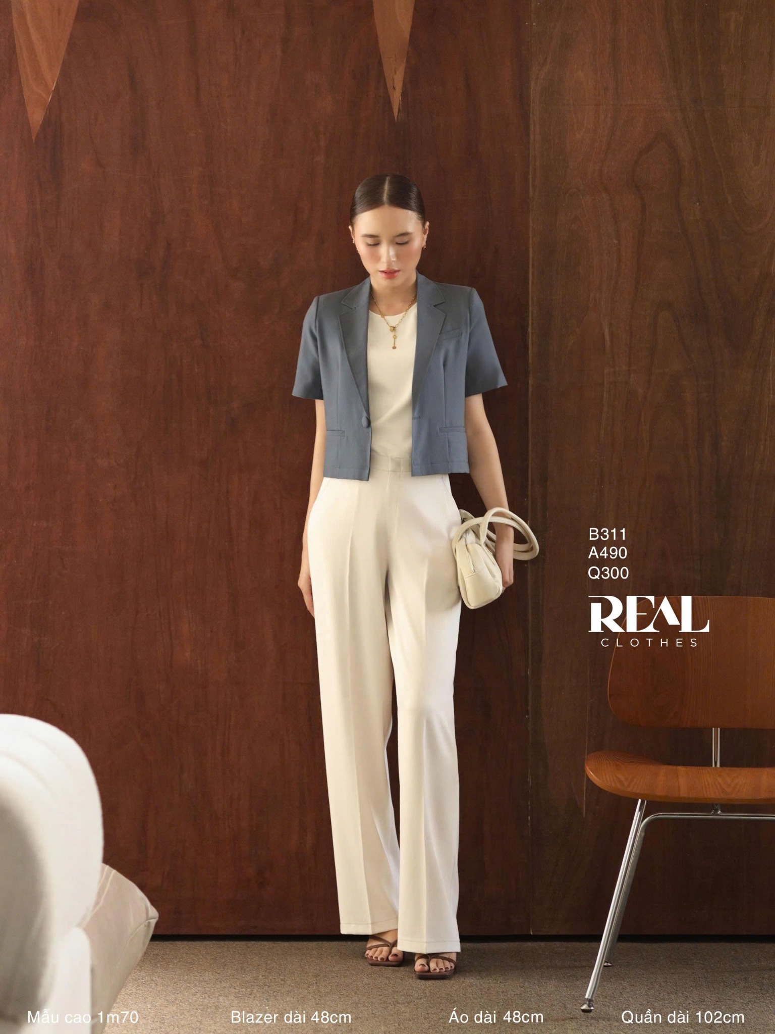 Croptop tay phồng kem