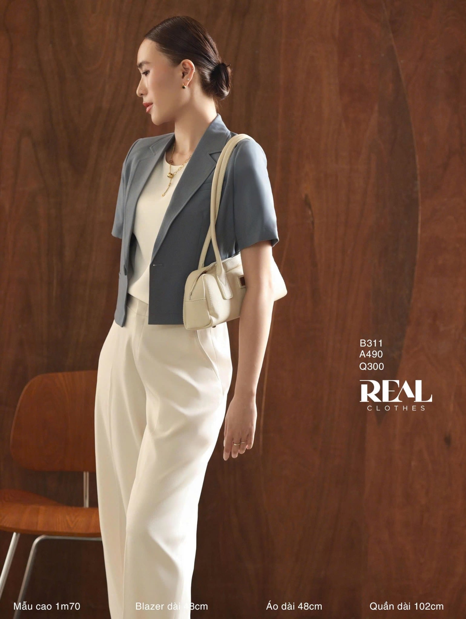 Croptop tay phồng kem