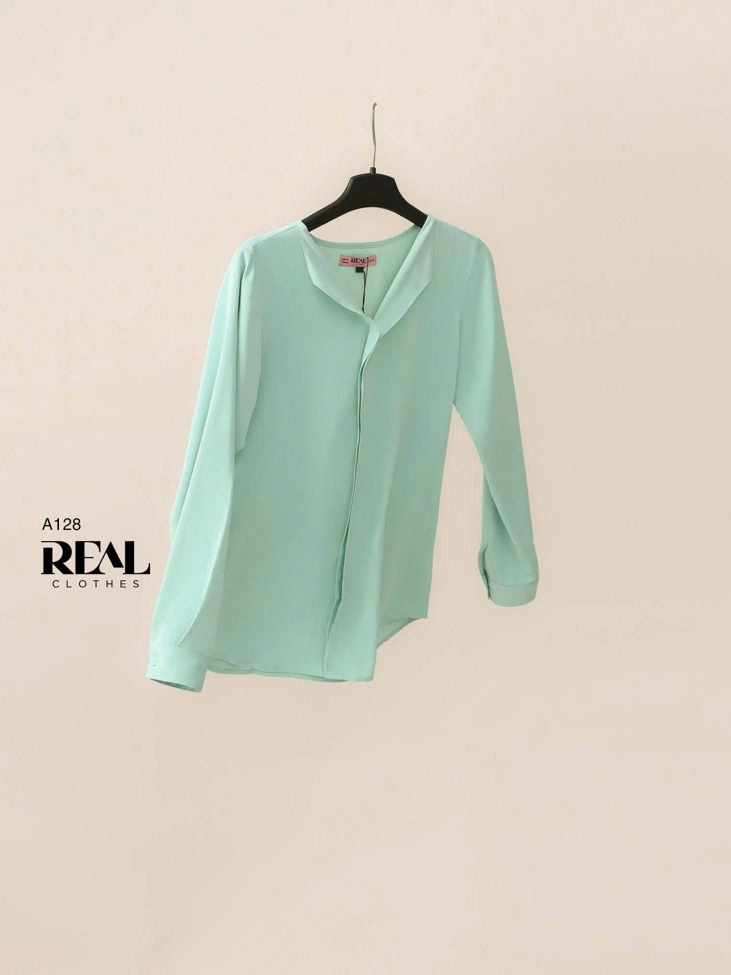 Áo cổ lật olive