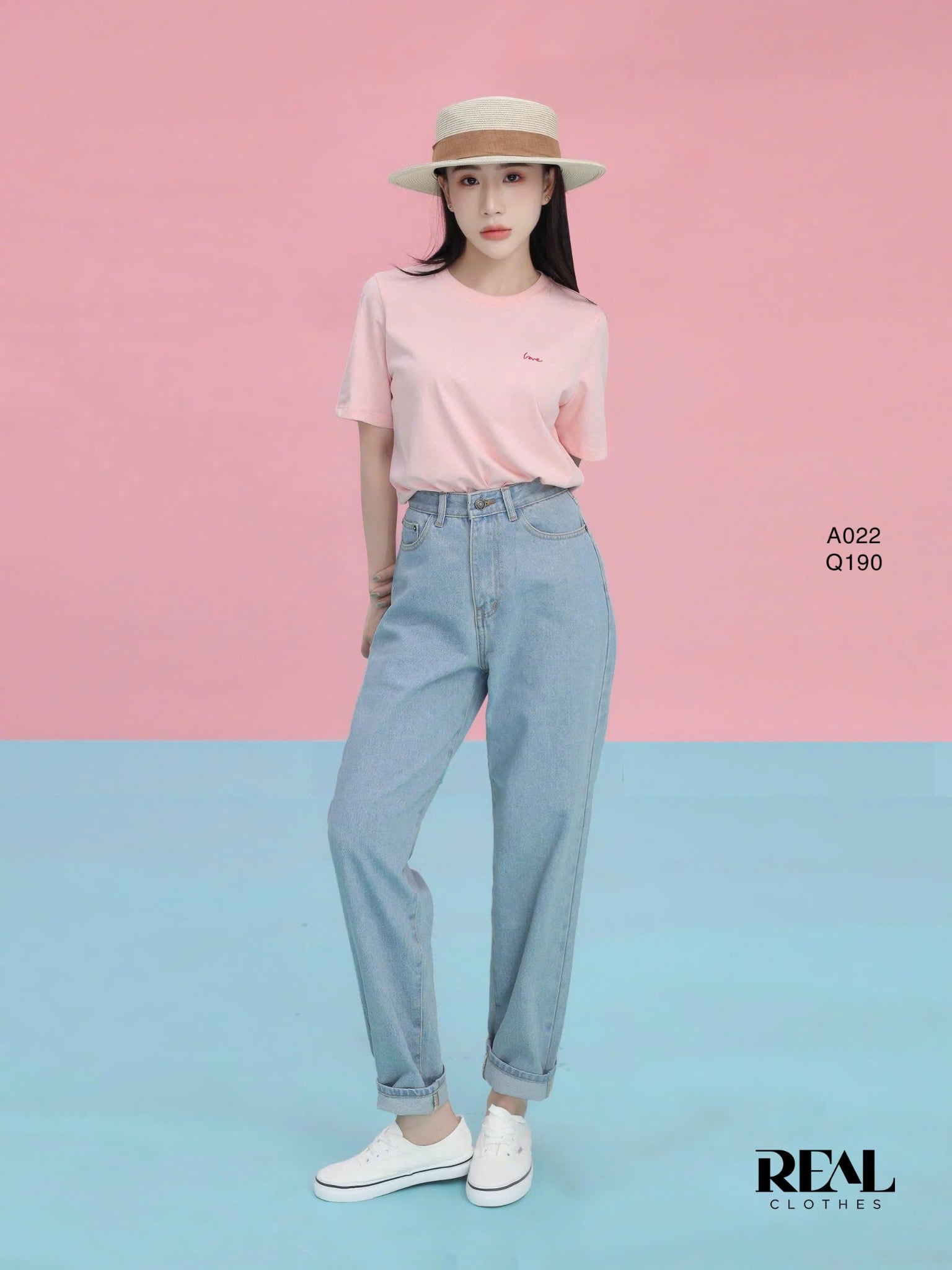  Quần Jeans baggy xanh nhạt SALE 