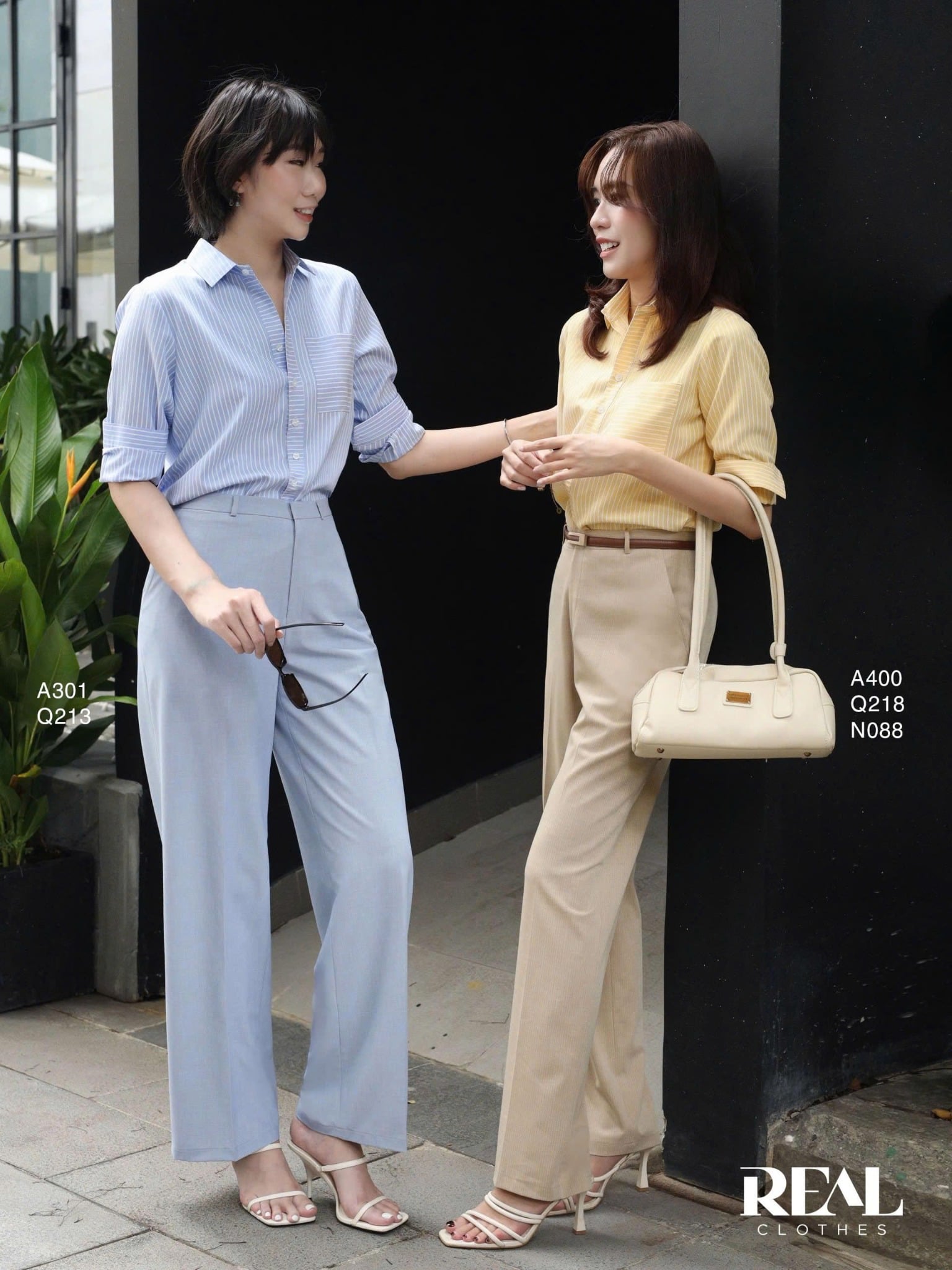 Quần suông Paris blue SALE