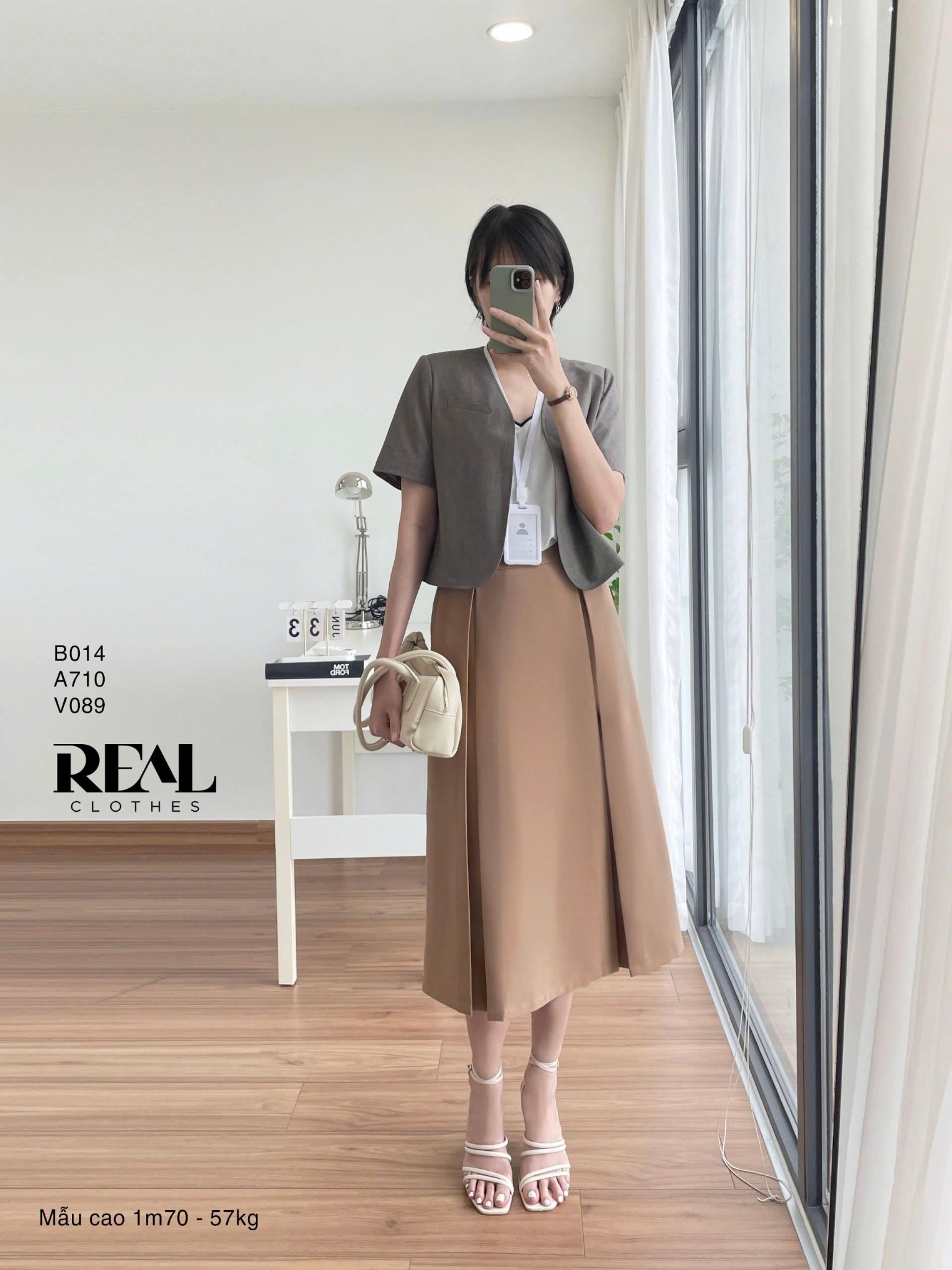 Vest Sunny xám nâu