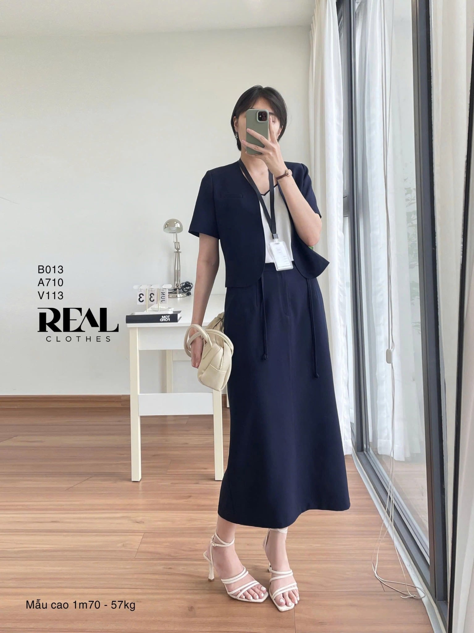 Vest Sunny xanh đen