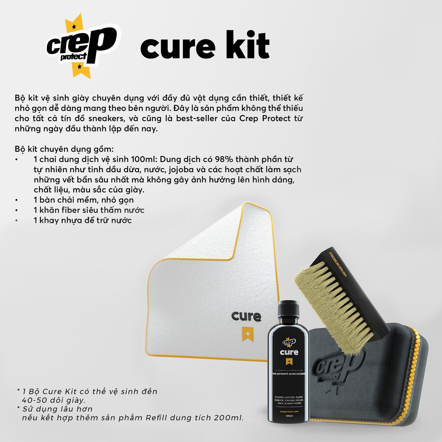 CREP PROTECT CURE - THE ULTIMATE SNEAKER CLEANING KIT || BỘ KIT VỆ SIN ...