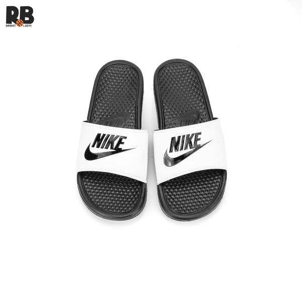 Dép nike benassi trắng đen cheap