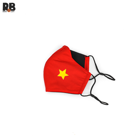 VIETNAM RED & GOLD MASK