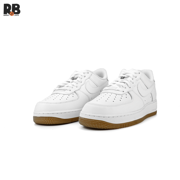 all white air force ones gum bottom