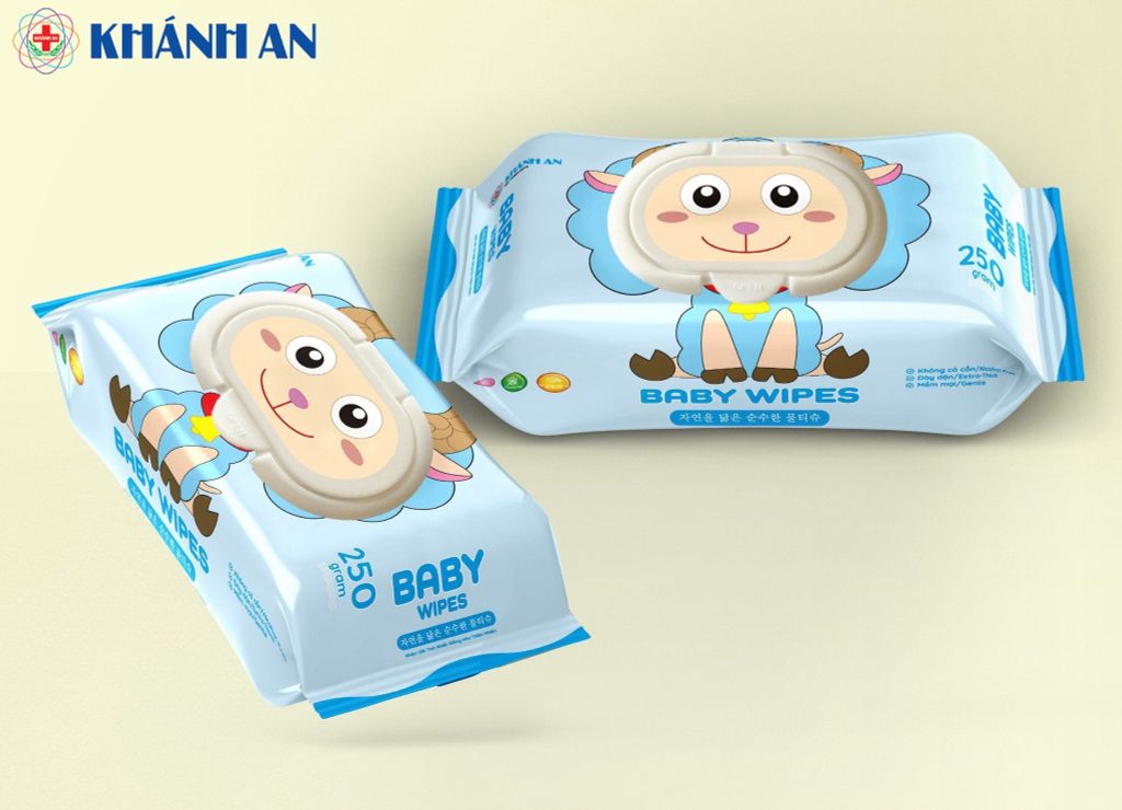 Khăn ướt không mùi Khánh An 250gr