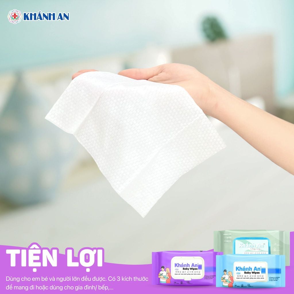 Khăn ướt không mùi Khánh An 180gr