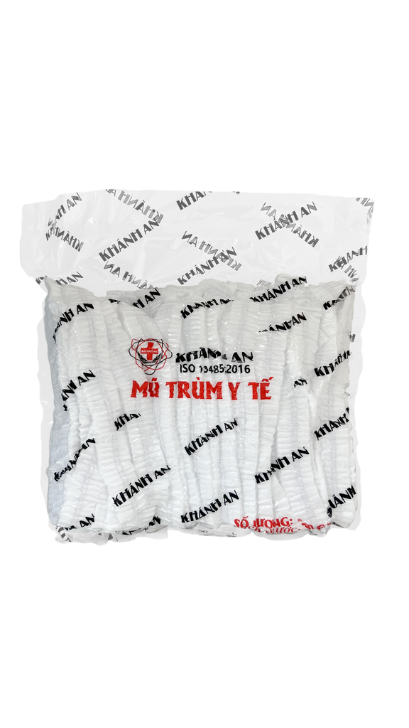 Mũ trùm y tế Khánh An trắng