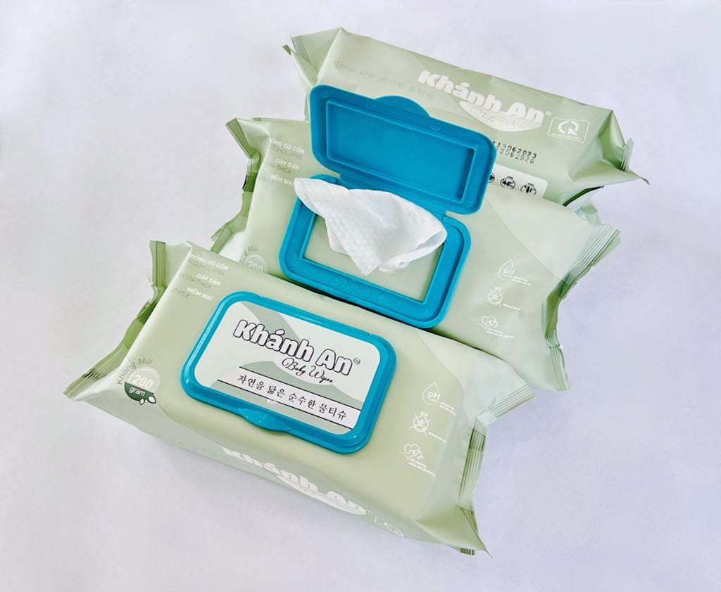 Khăn ướt không mùi Khánh An 200gr