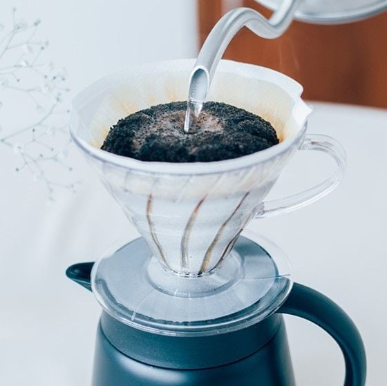  Giấy lọc cà phê Hario V60 paper filter VCF-02-100W 100 tờ, size 02, màu trắng, pha 2-4 cups 