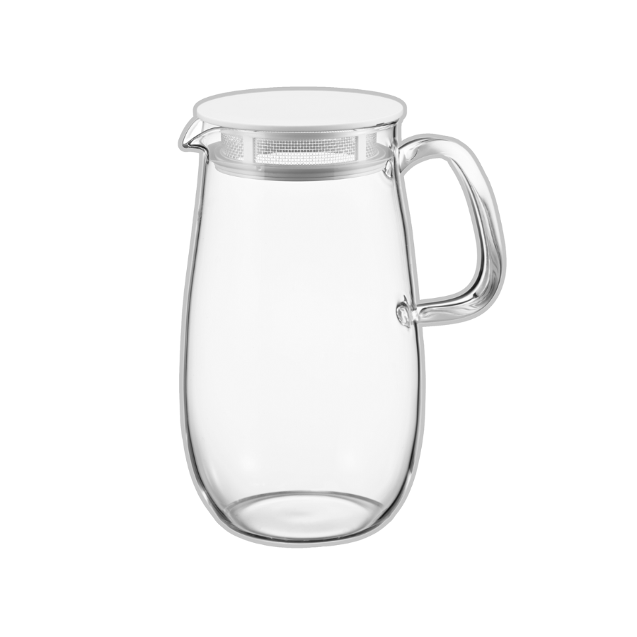  Bình trà thủy tinh chịu nhiệt nắp lưới lọc Hario Mugichan Barley Tea Pot XMP-1000-DGR 1L 